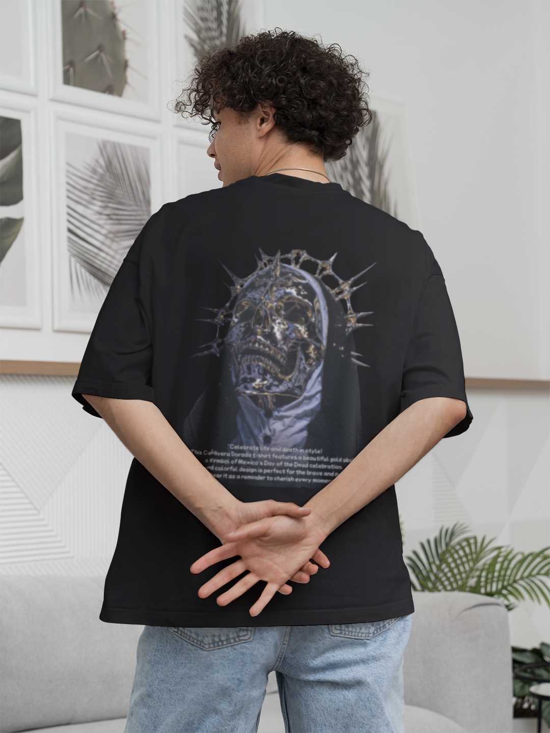 Calavera Dorada Oversized Tee