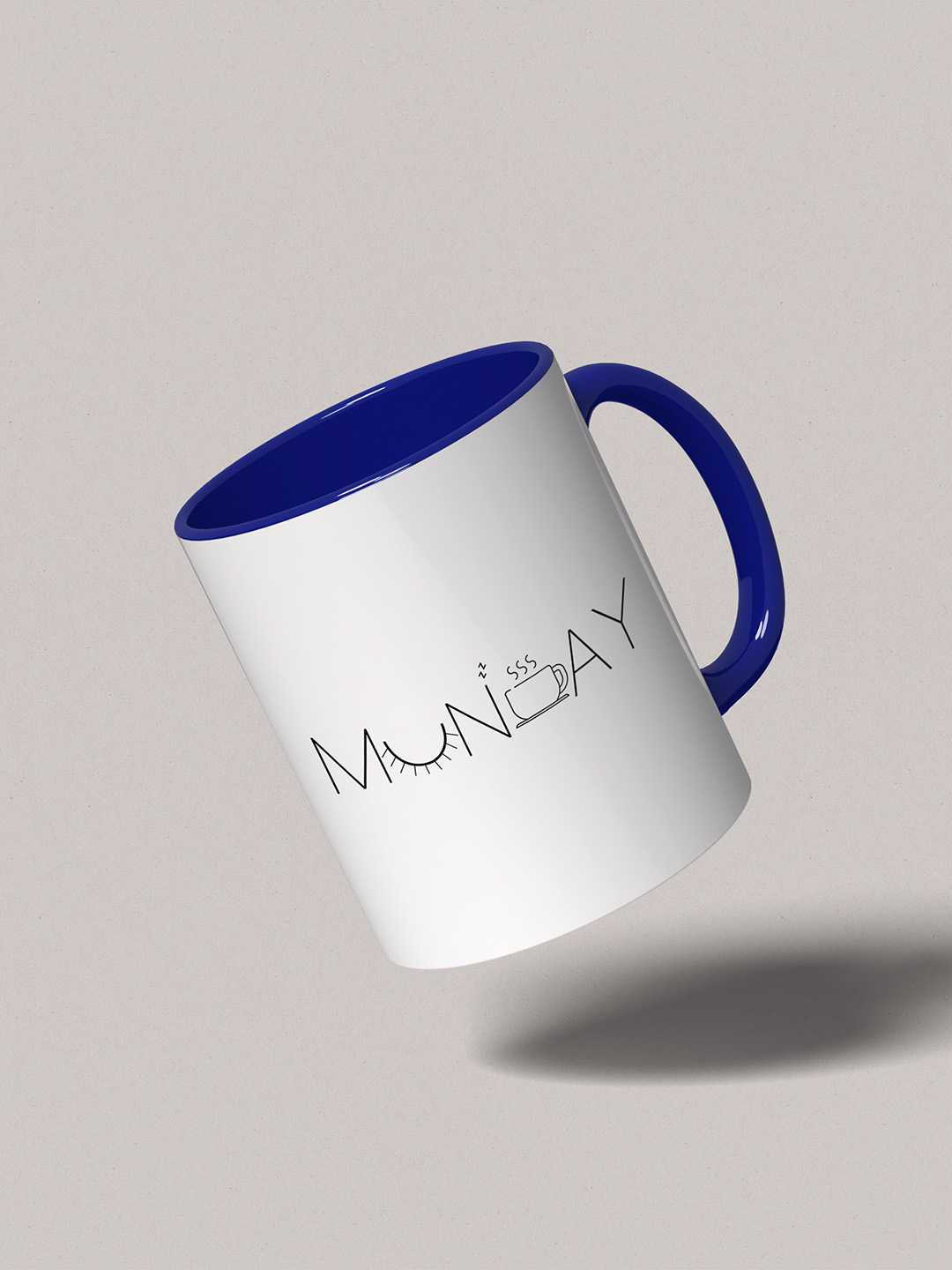 MONDAY Graphic Printed Ceramic Mug