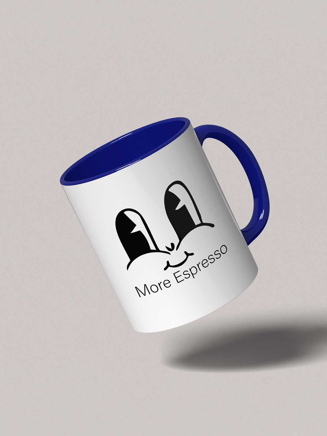 MORE ESPRESSO Graphic Printed Ceramic Mug