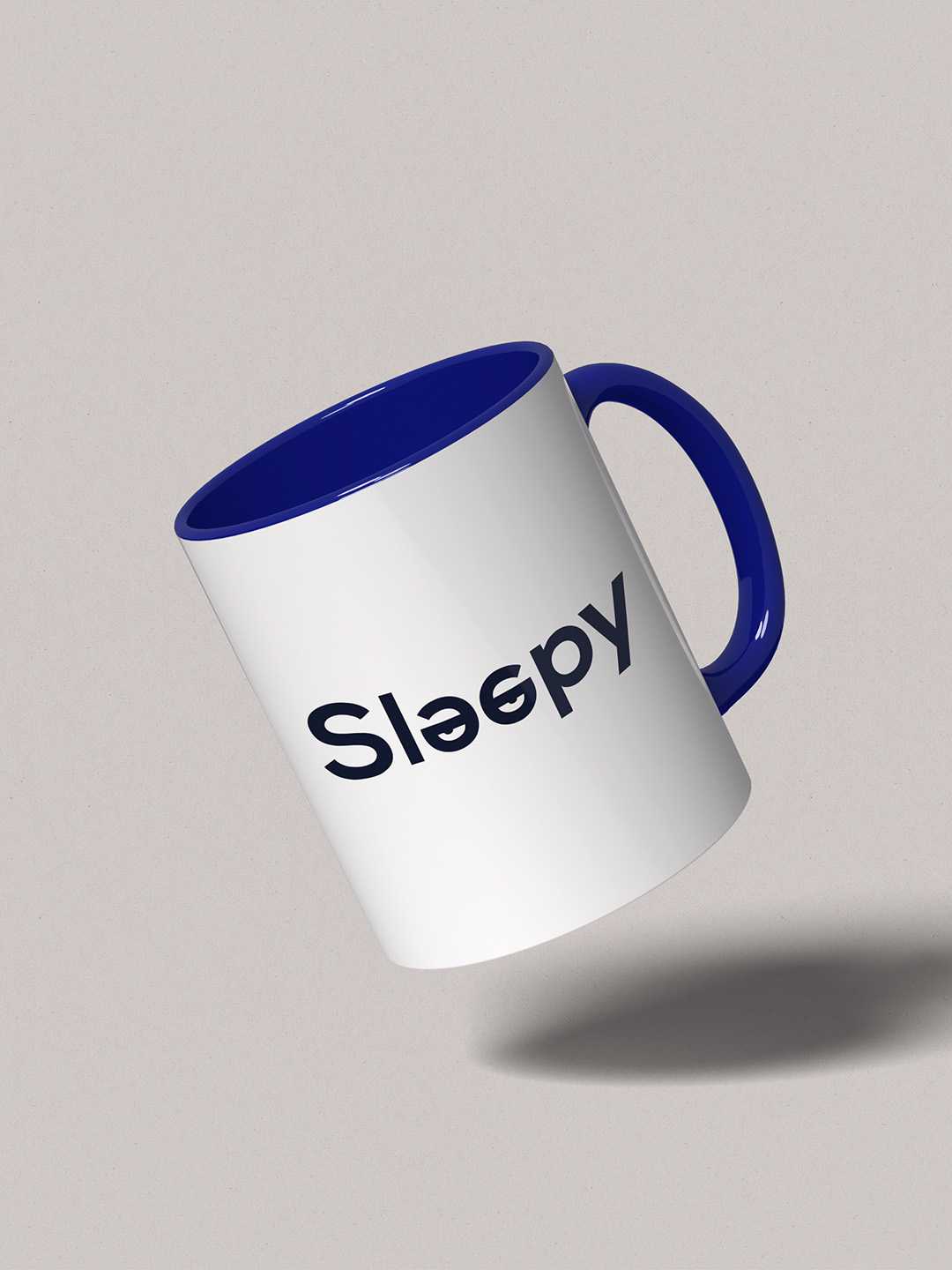 SLEEPY Graphic Printed Ceramic Mug