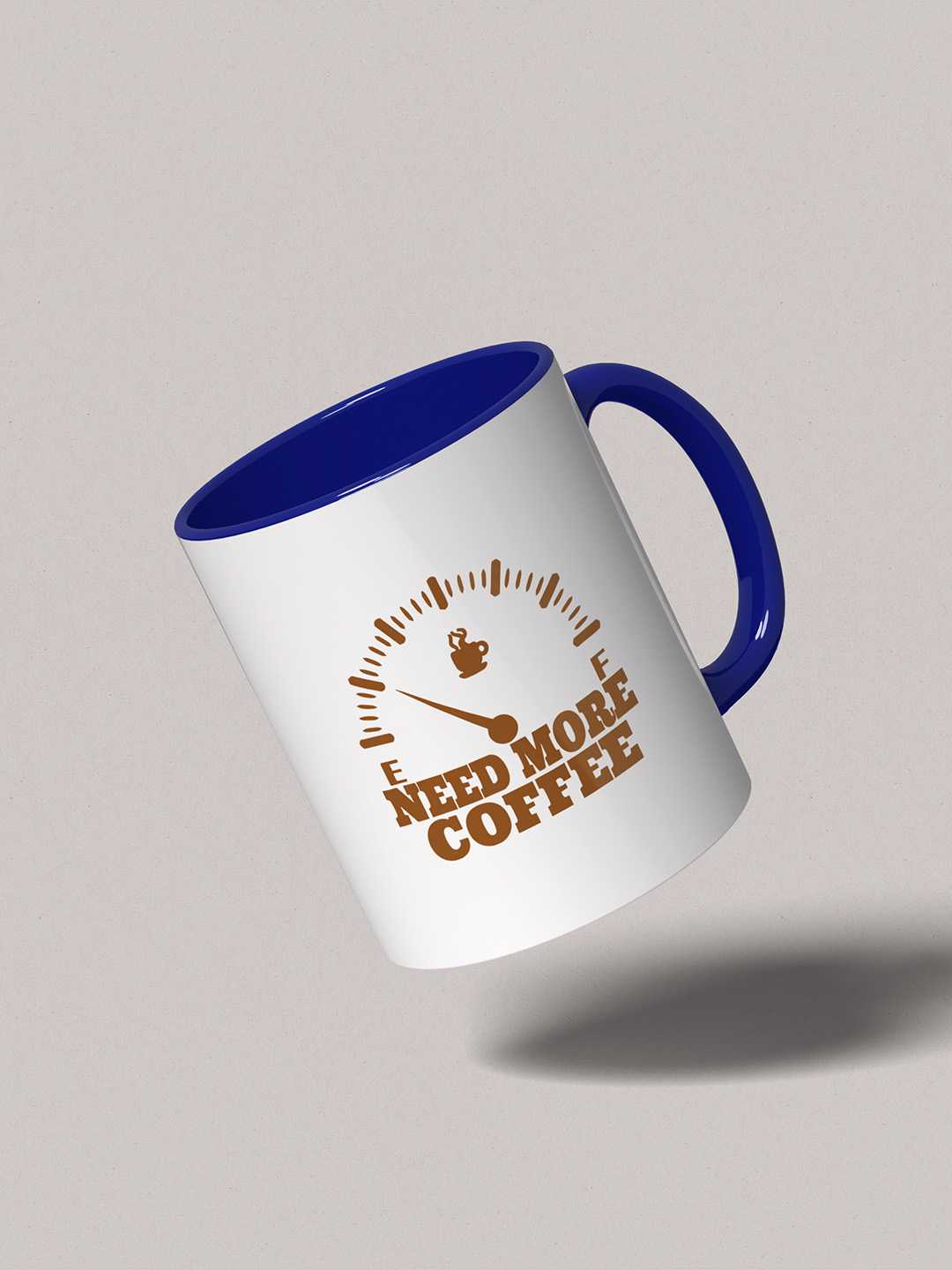 NEED MORE COFFEE Graphic Printed Ceramic Mug