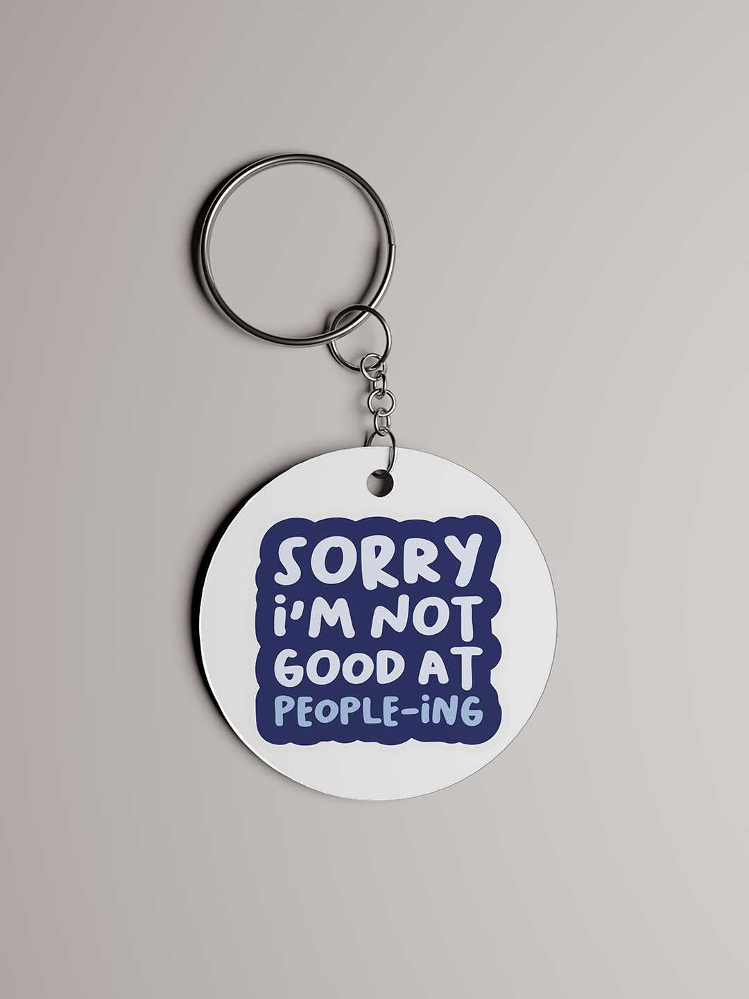Good at People-ing Graphic Keychain