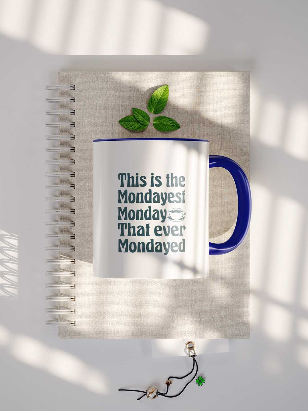 MONDAYEST MONDAY Graphic Printed Ceramic Mug