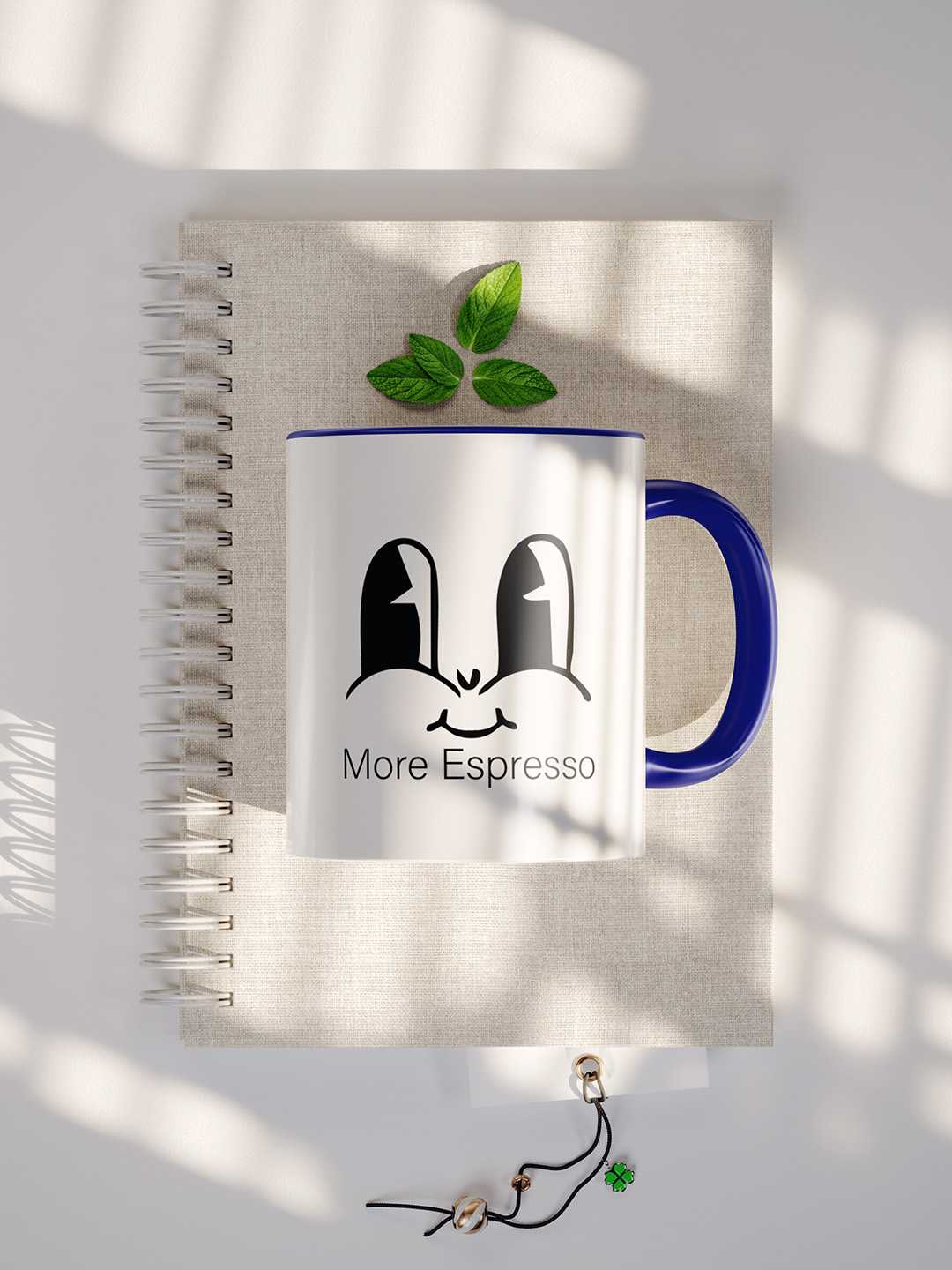 MORE ESPRESSO Graphic Printed Ceramic Mug