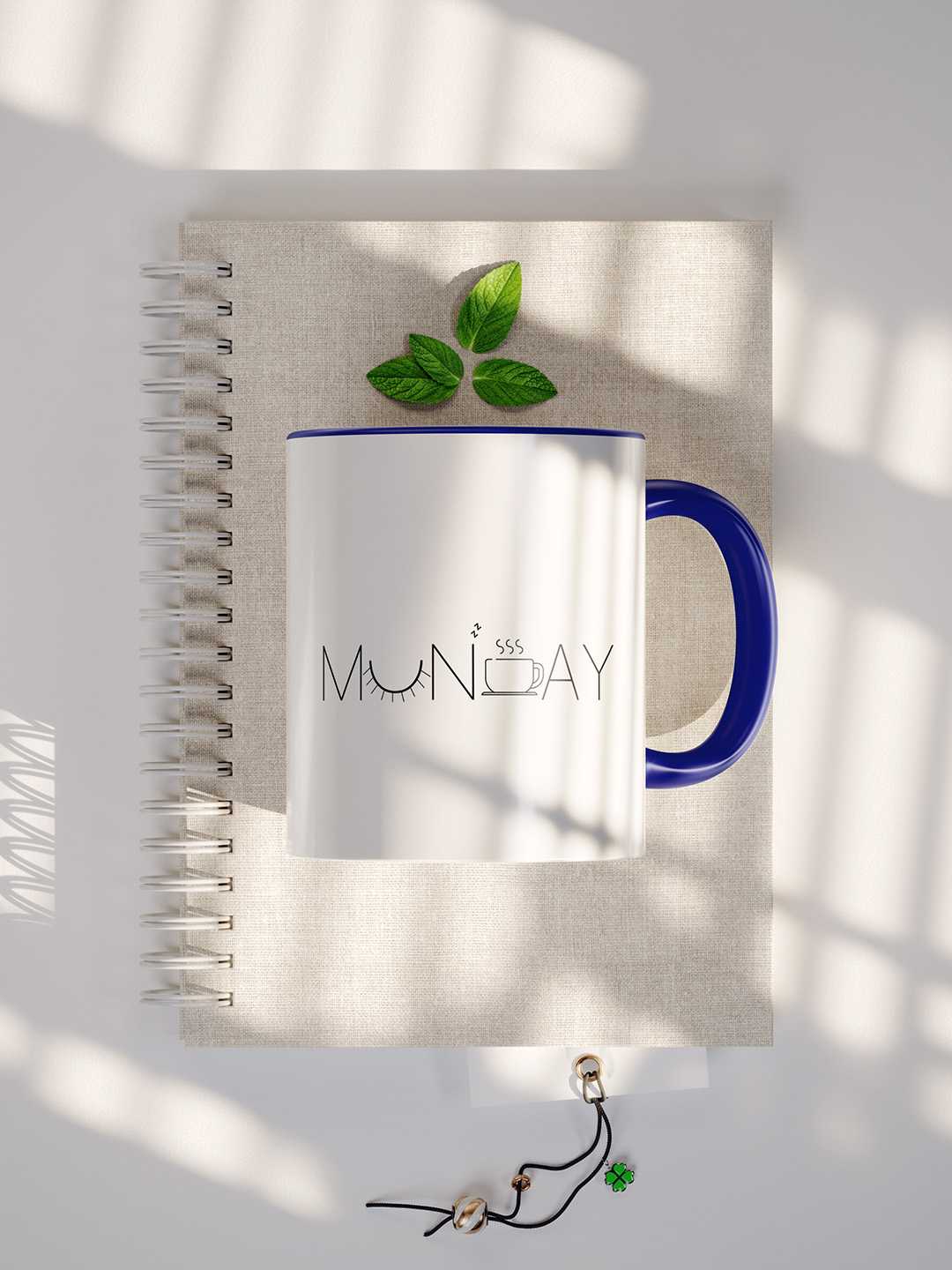 MONDAY Graphic Printed Ceramic Mug
