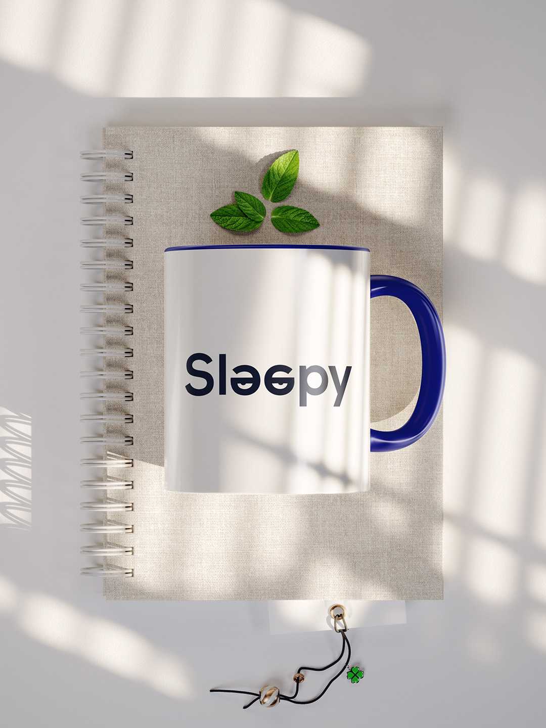 SLEEPY Graphic Printed Ceramic Mug