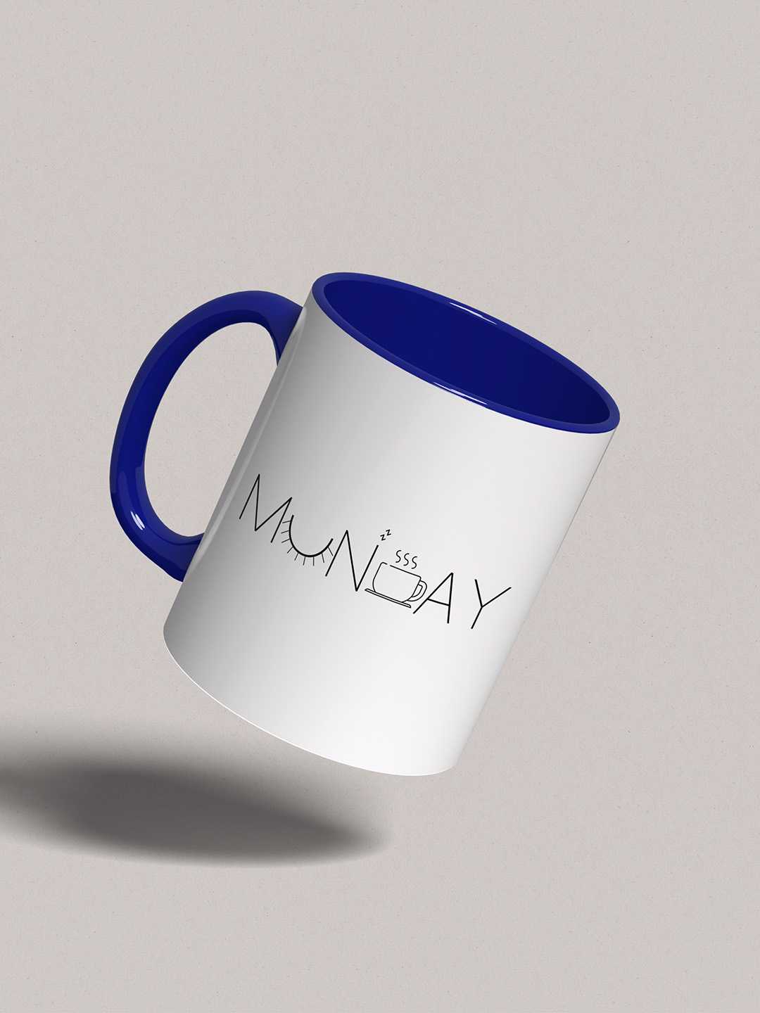 MONDAY Graphic Printed Ceramic Mug