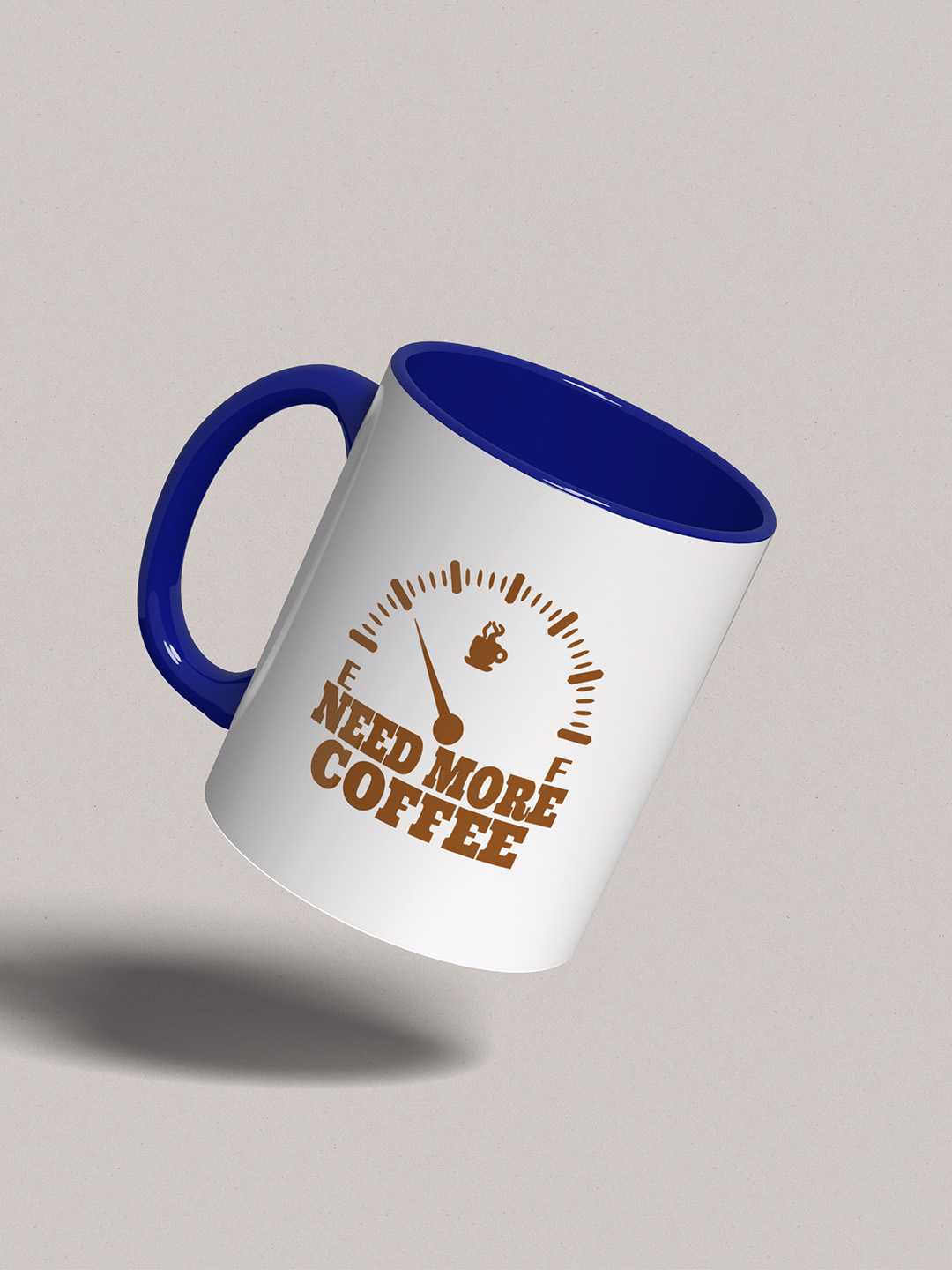 NEED MORE COFFEE Graphic Printed Ceramic Mug