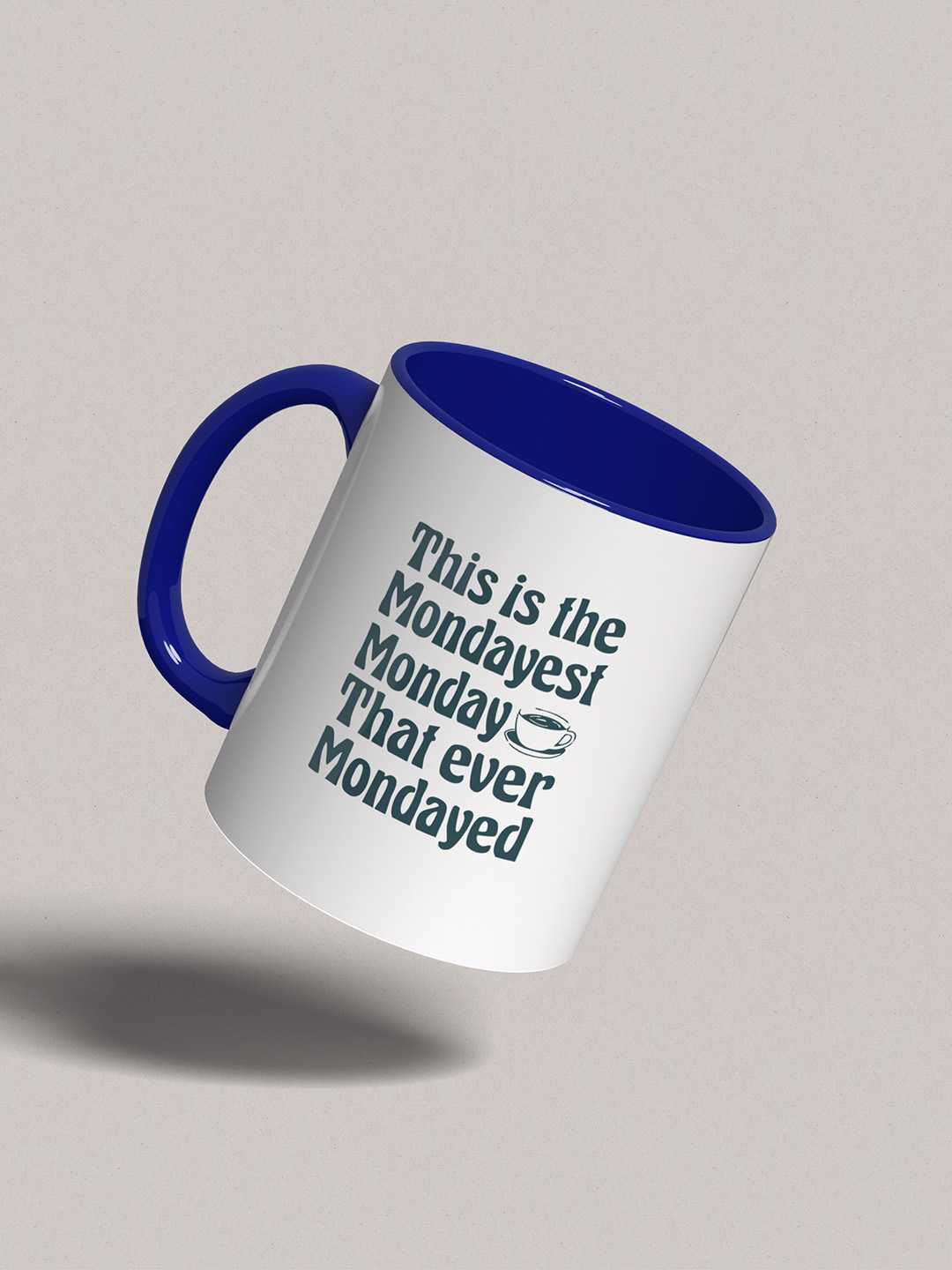 MONDAYEST MONDAY Graphic Printed Ceramic Mug