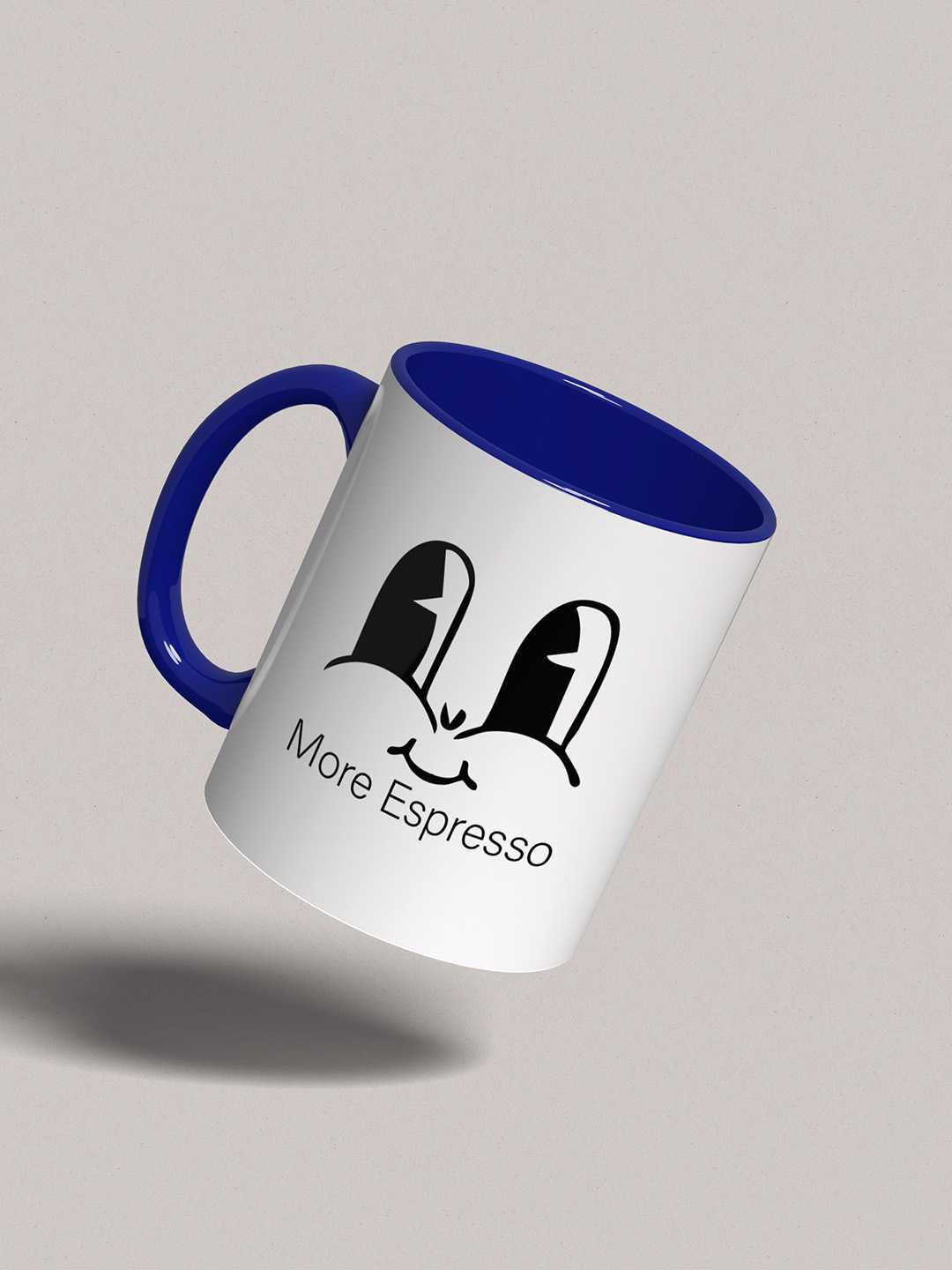 MORE ESPRESSO Graphic Printed Ceramic Mug
