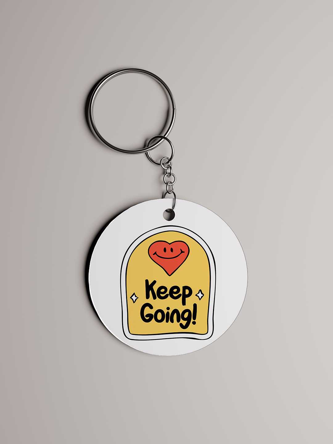 Keep Going Graphic Keychain