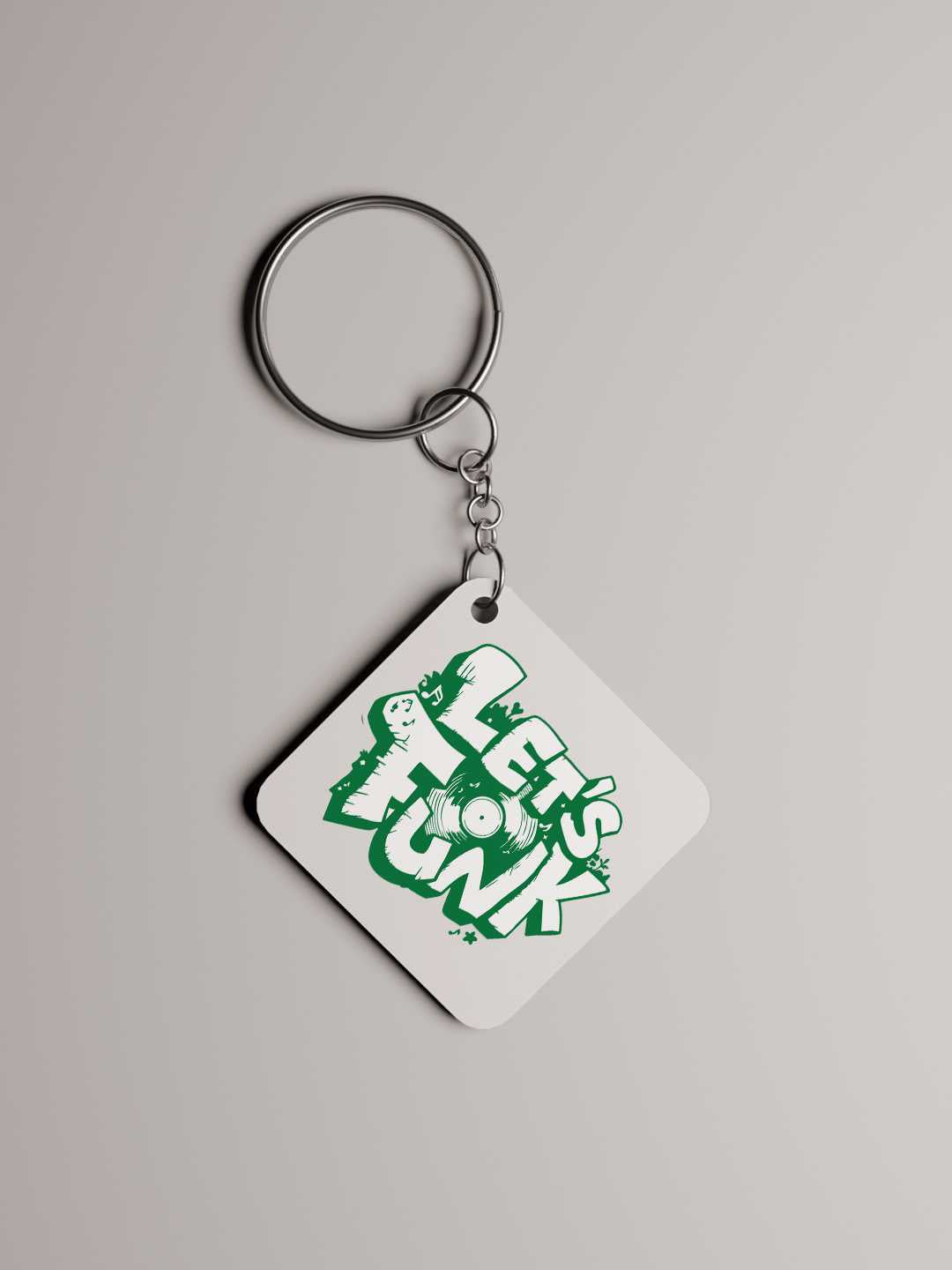Lets Funk Graphic Keychain