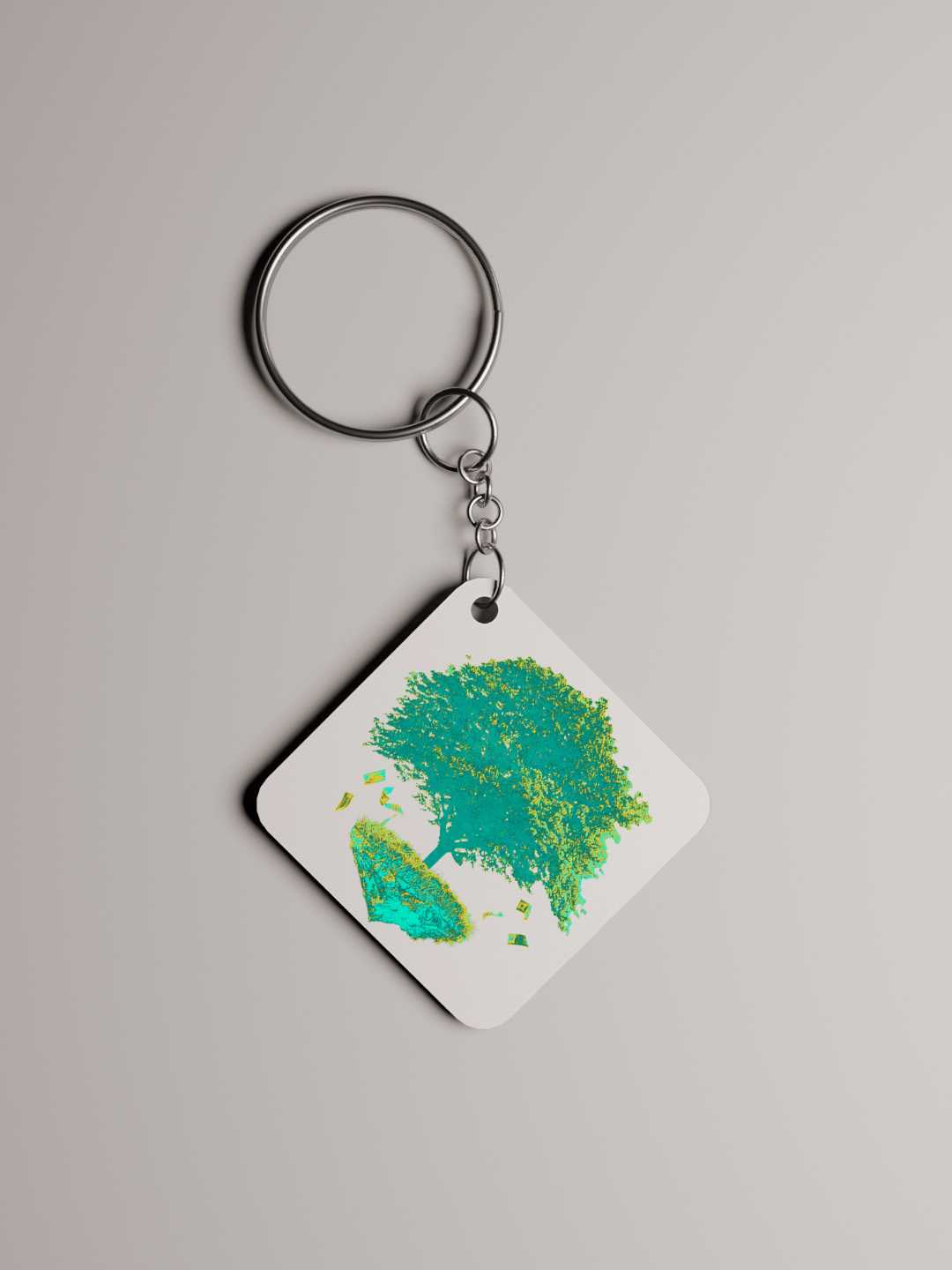 Money Trees Graphic Keychain