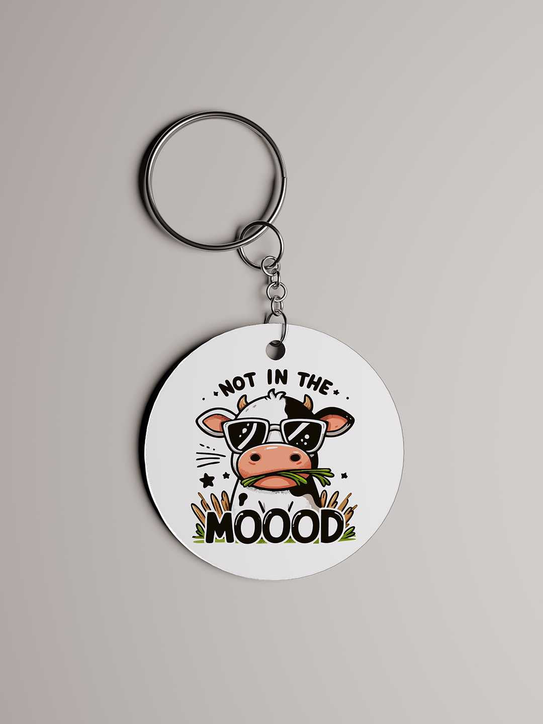 Not in the Mooood Graphic Keychain