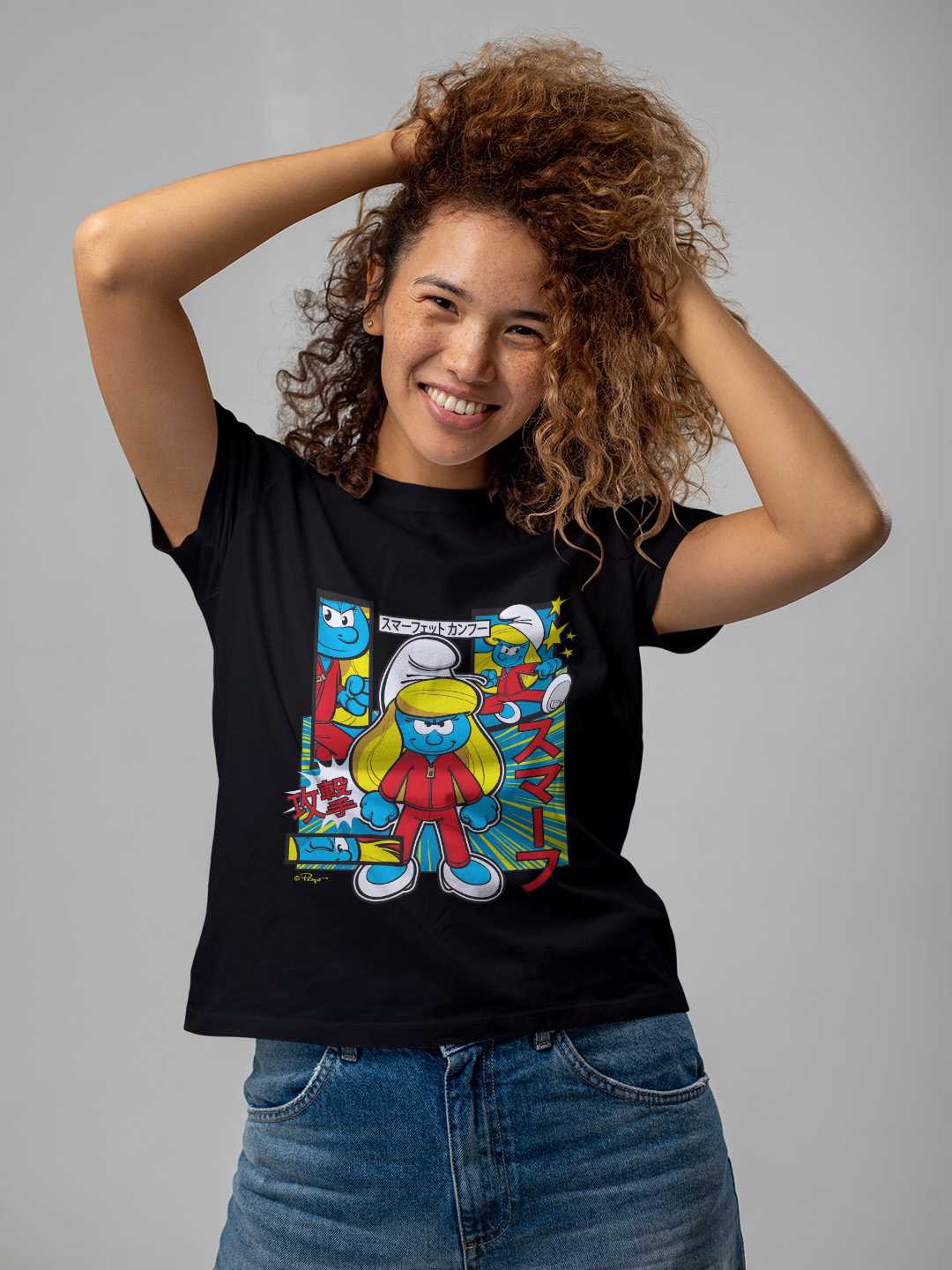 Smurfette Cute Kung Fu Unisex Regular Tee