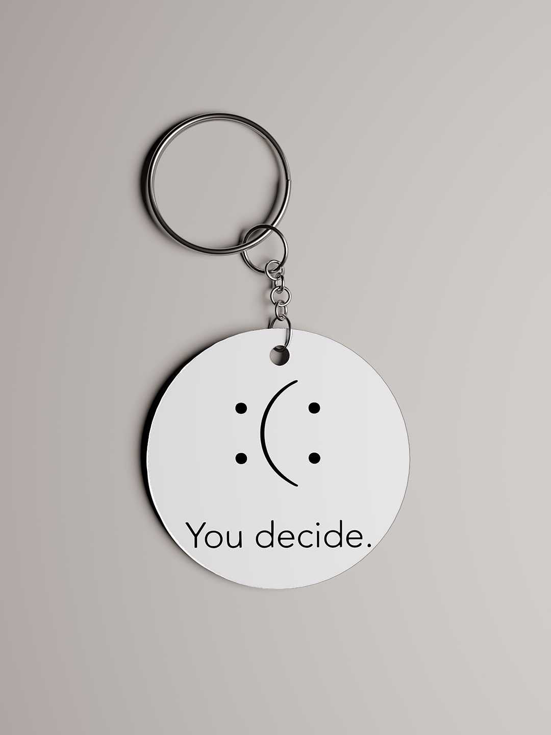 You Decide Graphic Keychain