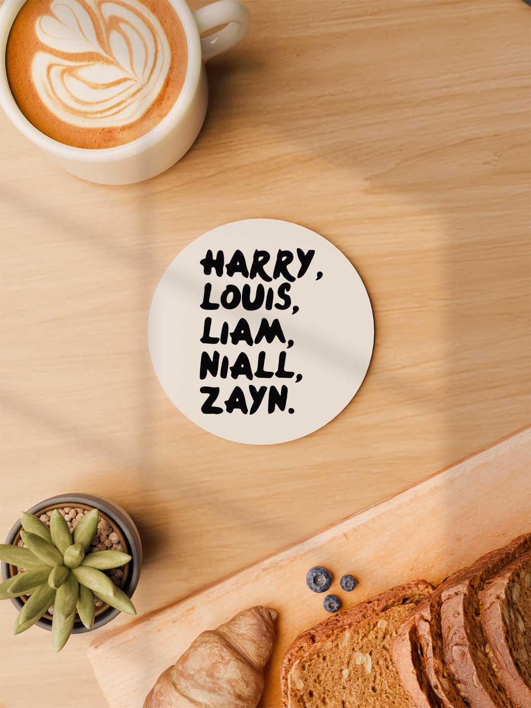 One Direction Graphic Coasters - Pack of 6