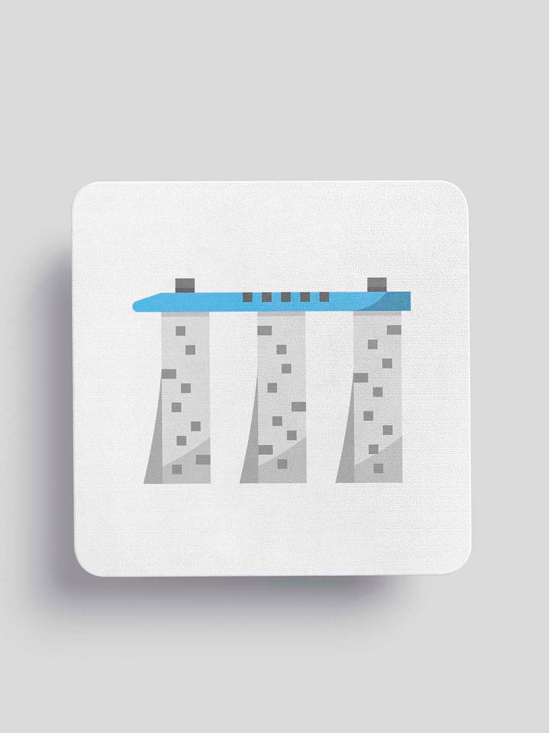 Marina Bay Sands Graphic Fridge Magnet