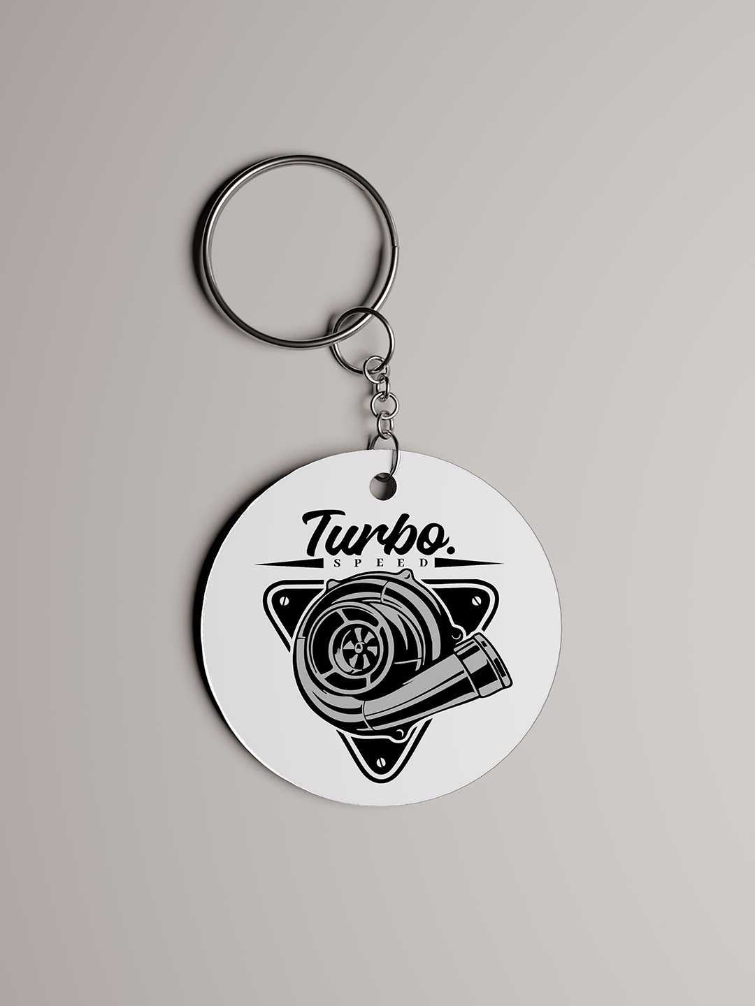 Turbo Graphic Keychain