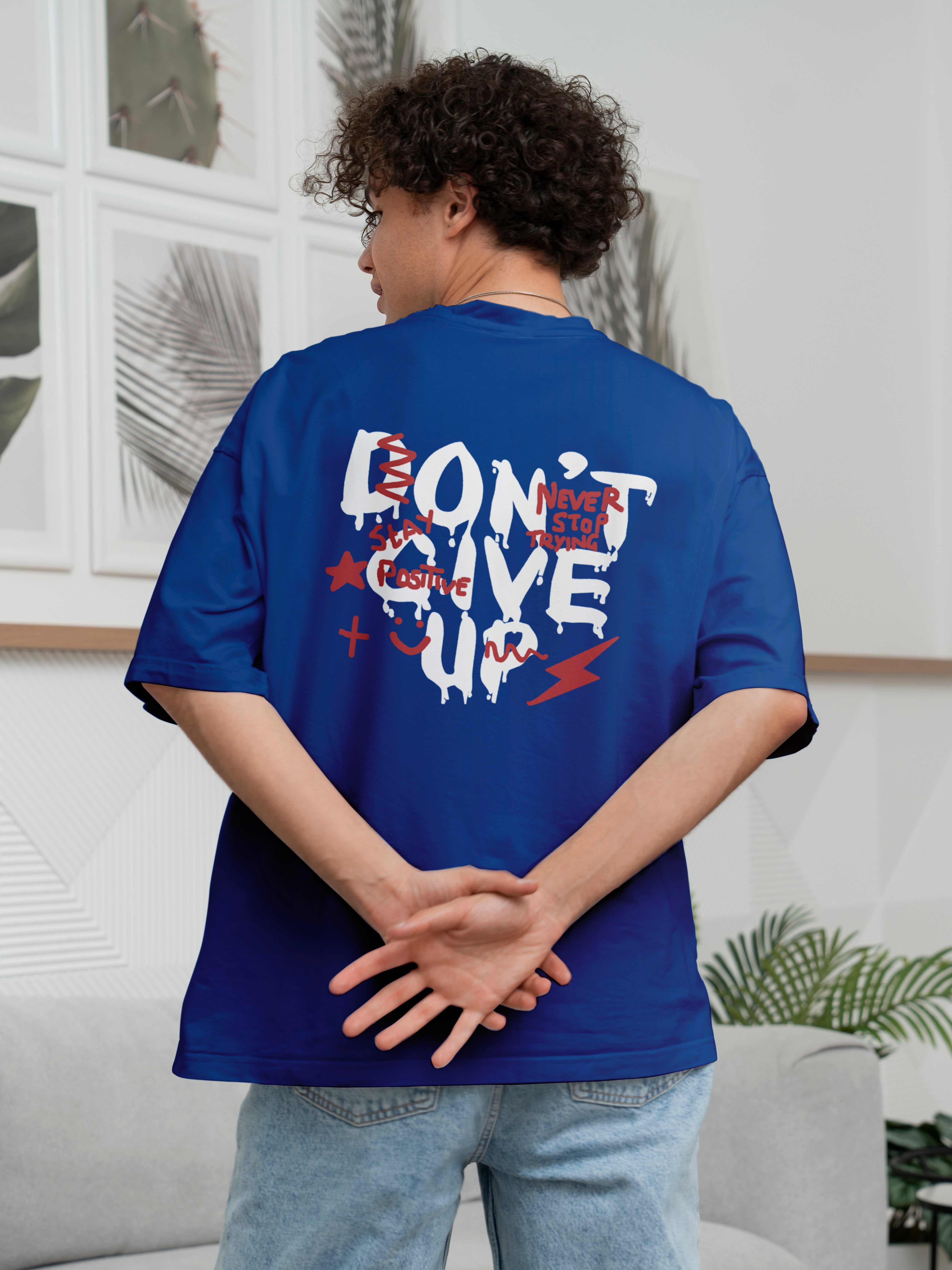 Don't Give Up Oversized Tee