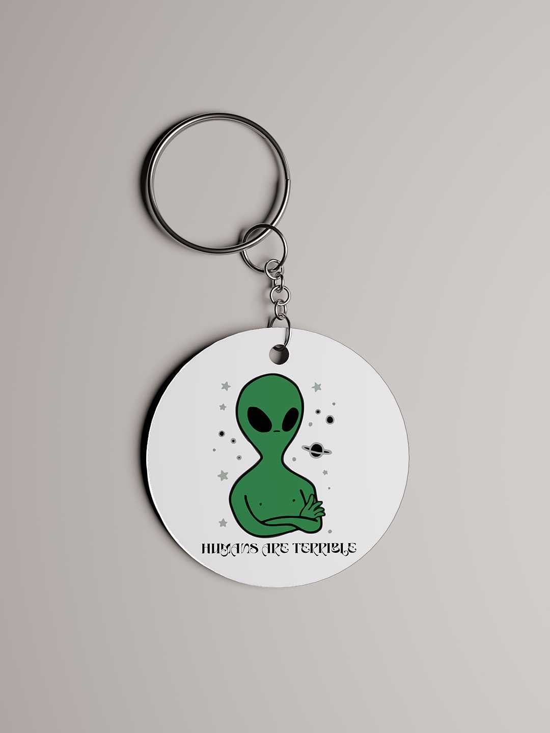 Terrible Human Graphic Keychain