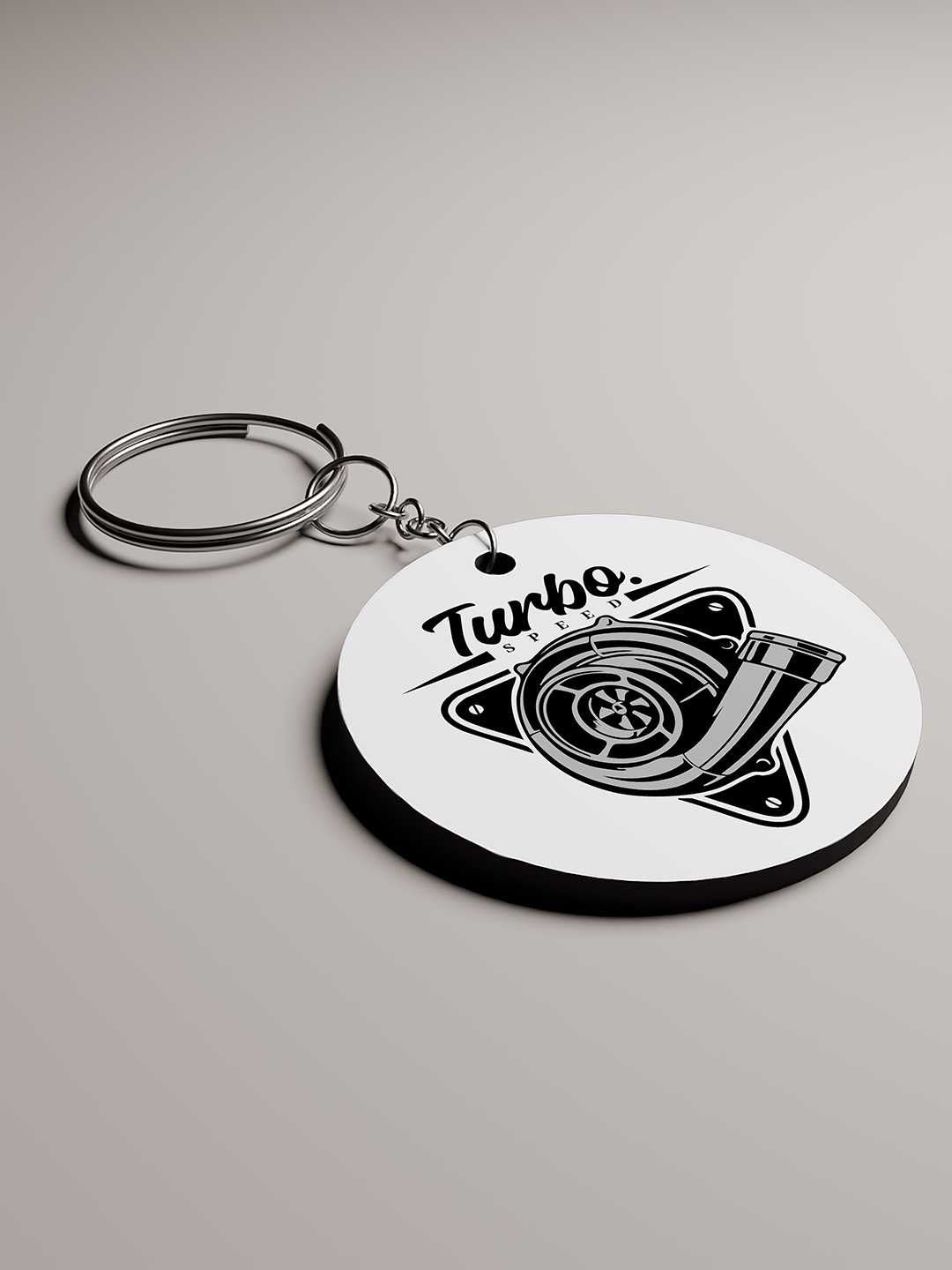 Turbo Graphic Keychain