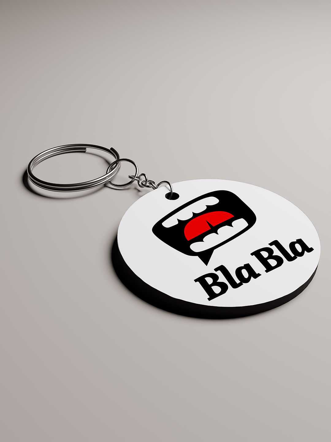 Blah Blah Graphic Keychain