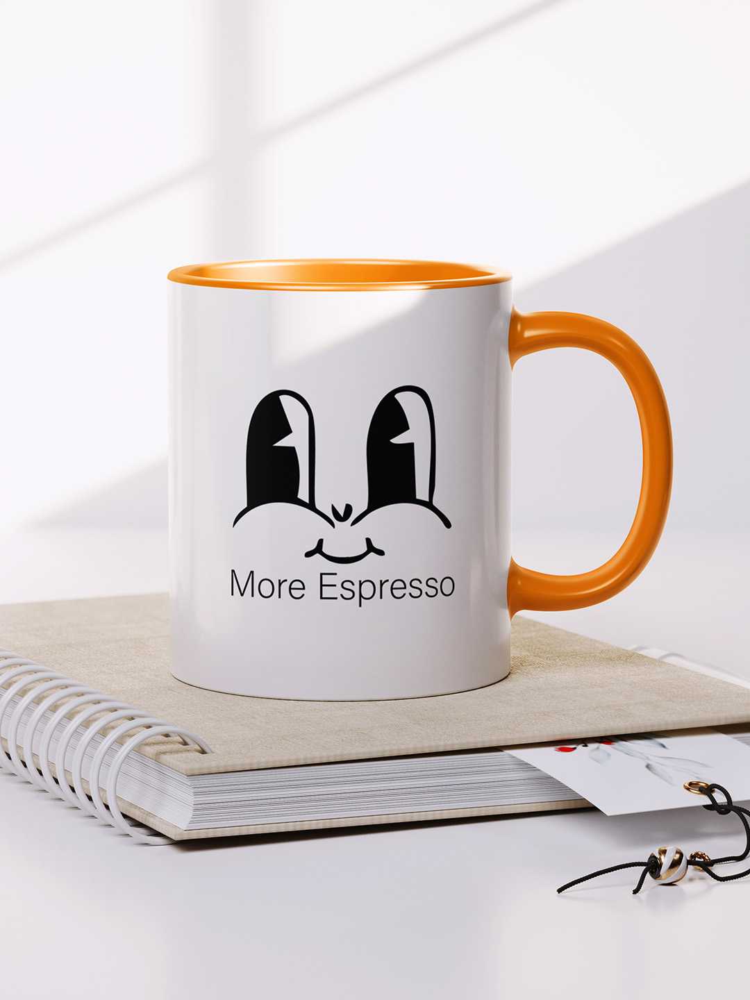 MORE ESPRESSO Graphic Printed Ceramic Mug