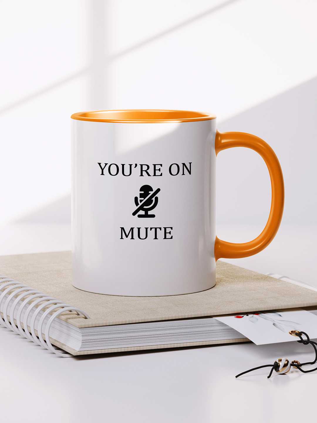 U ARE ON MUTE Graphic Printed Ceramic Mug