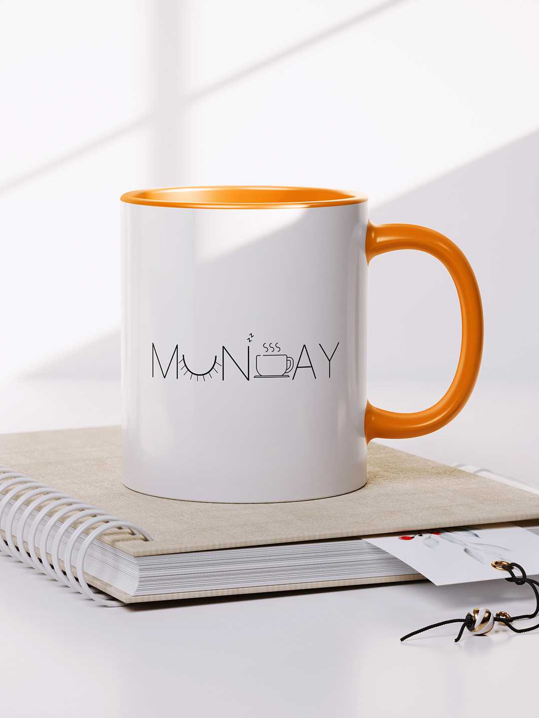 MONDAY Graphic Printed Ceramic Mug