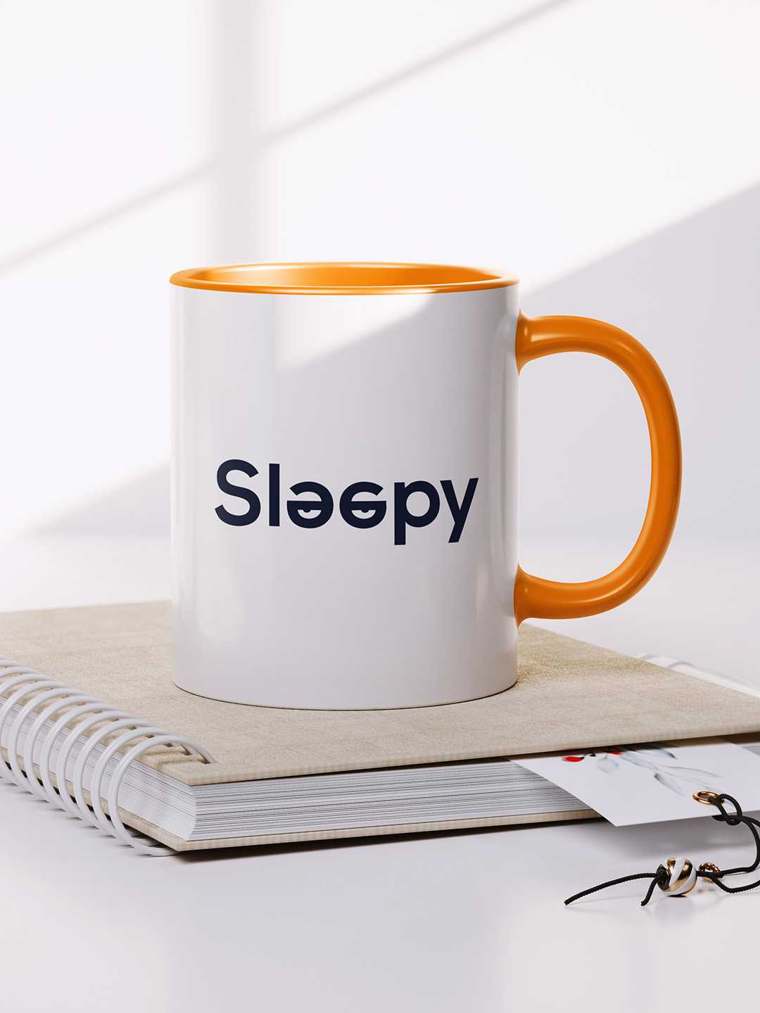 SLEEPY Graphic Printed Ceramic Mug