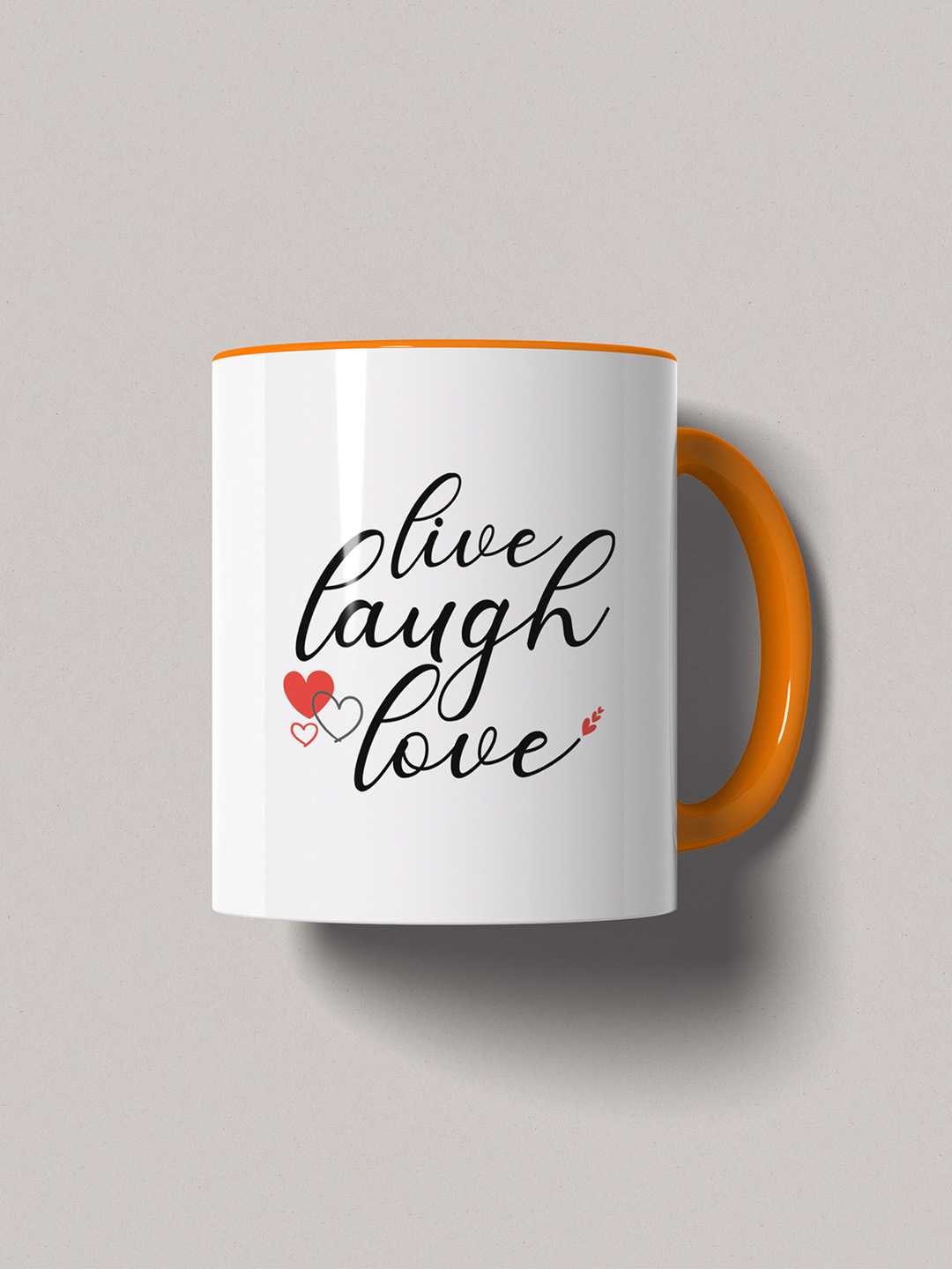 LIVE LAUGH LOVE Graphic Printed Ceramic Mug