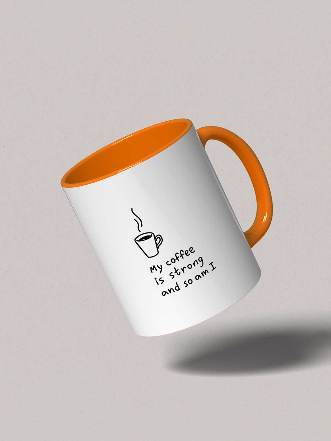 MY COFFEE IS STRONG Graphic Printed Ceramic Mug