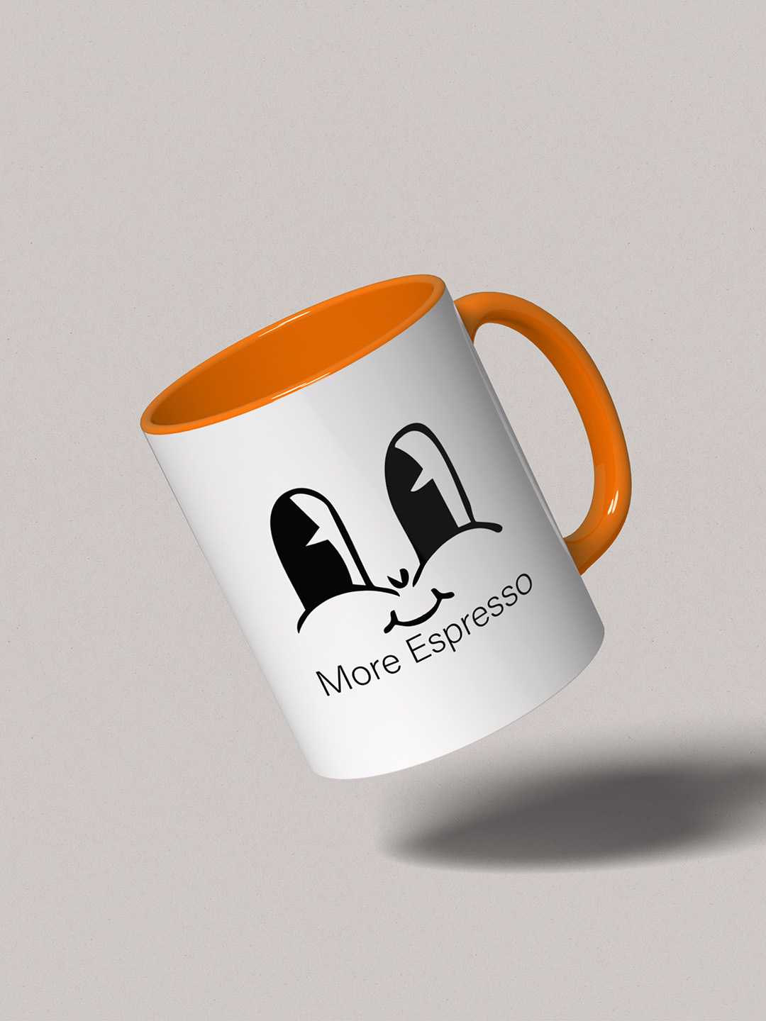 MORE ESPRESSO Graphic Printed Ceramic Mug