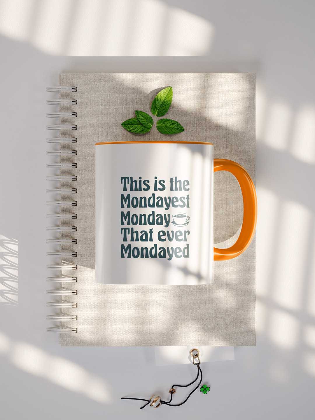 MONDAYEST MONDAY Graphic Printed Ceramic Mug