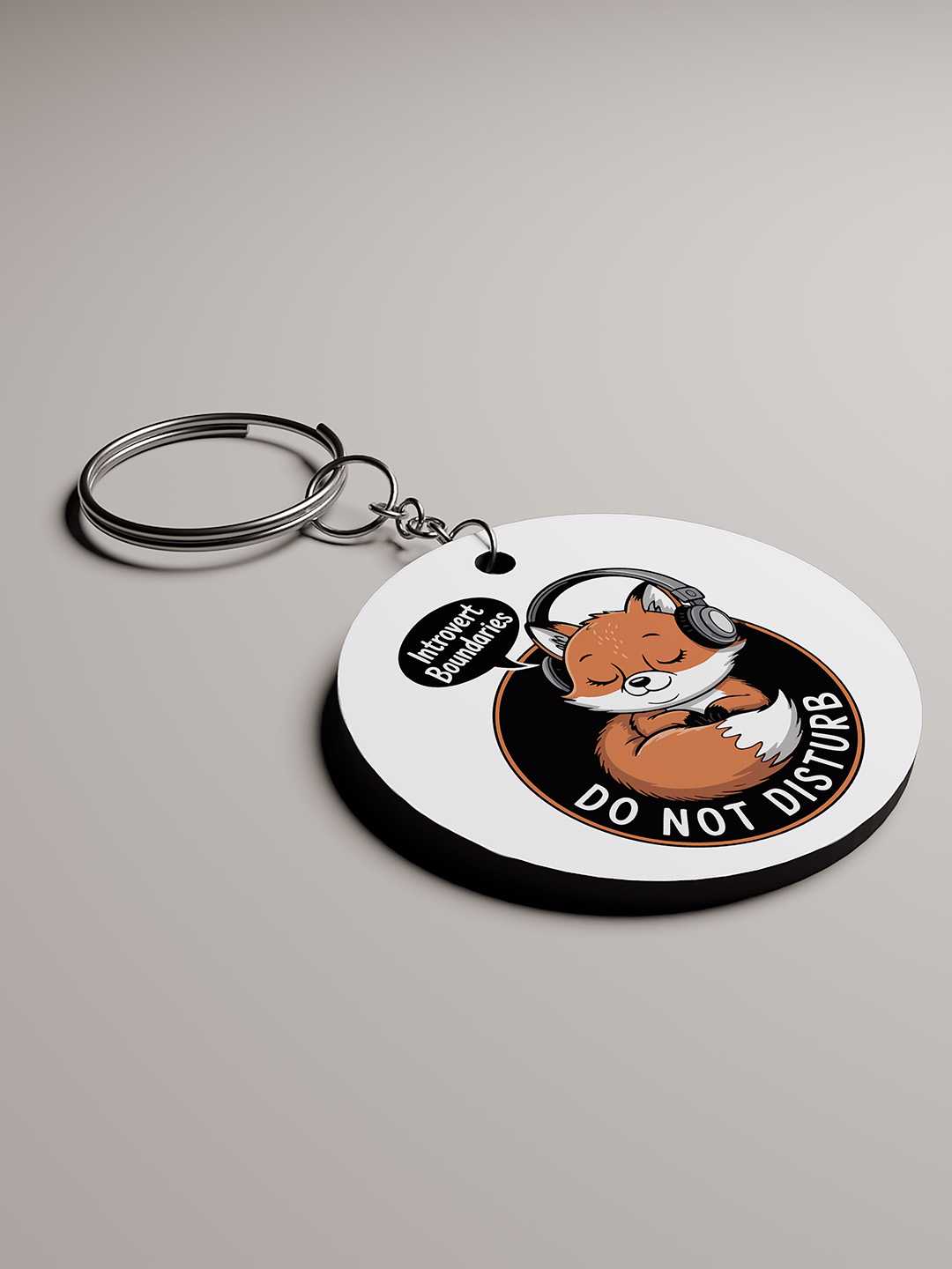 DND Fox Graphic Keychain