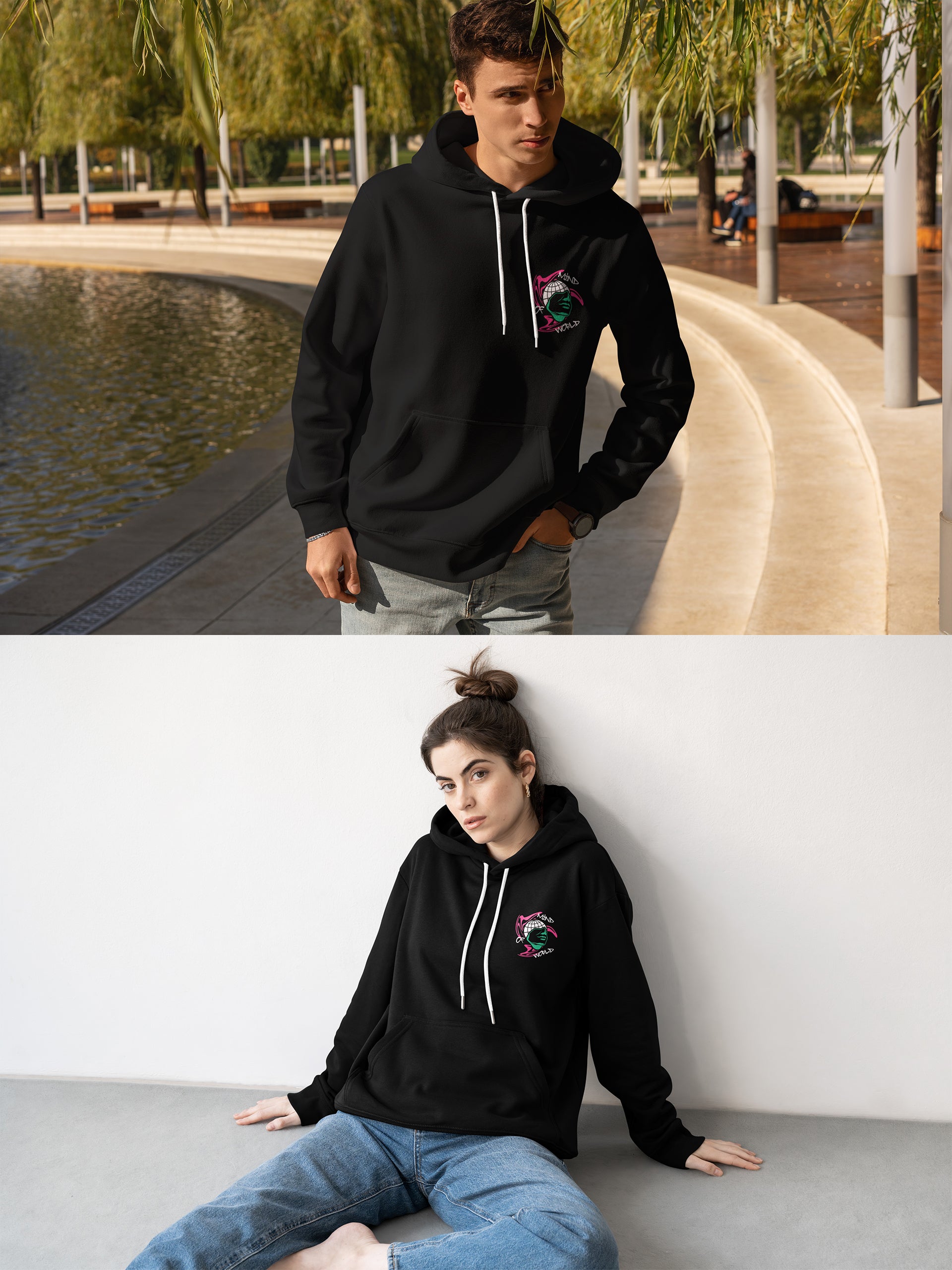 Mind of World Pullover Hoodie