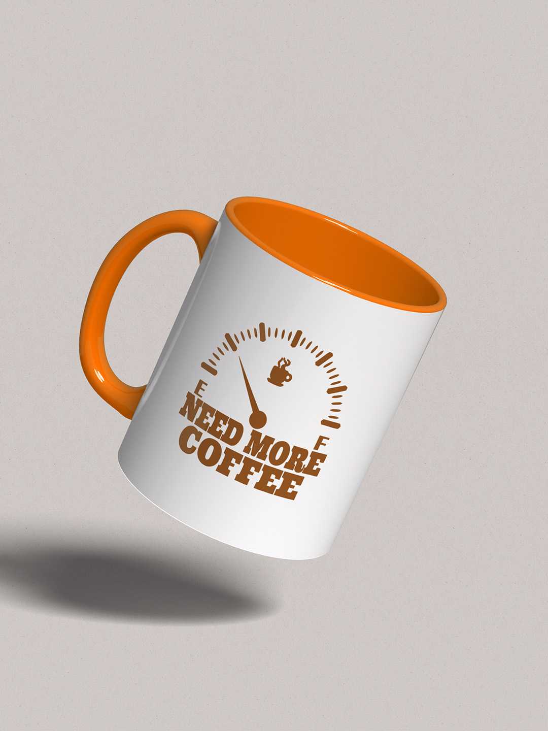 NEED MORE COFFEE Graphic Printed Ceramic Mug