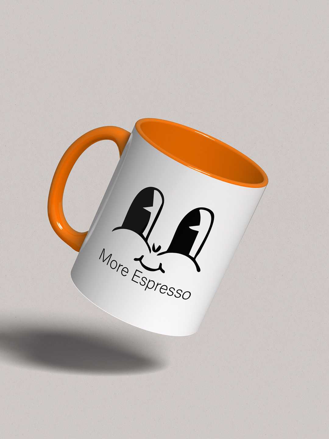 MORE ESPRESSO Graphic Printed Ceramic Mug