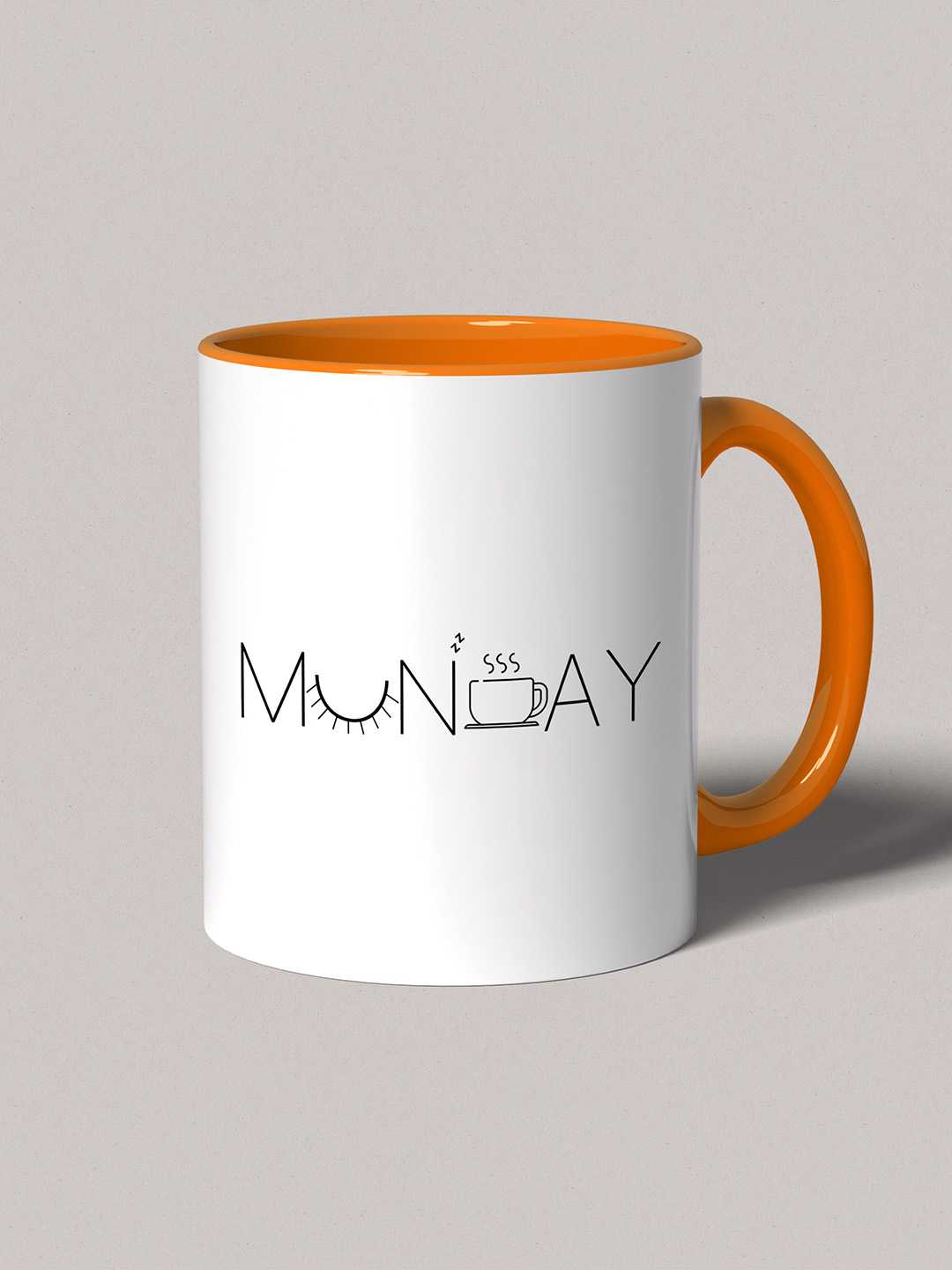 MONDAY Graphic Printed Ceramic Mug