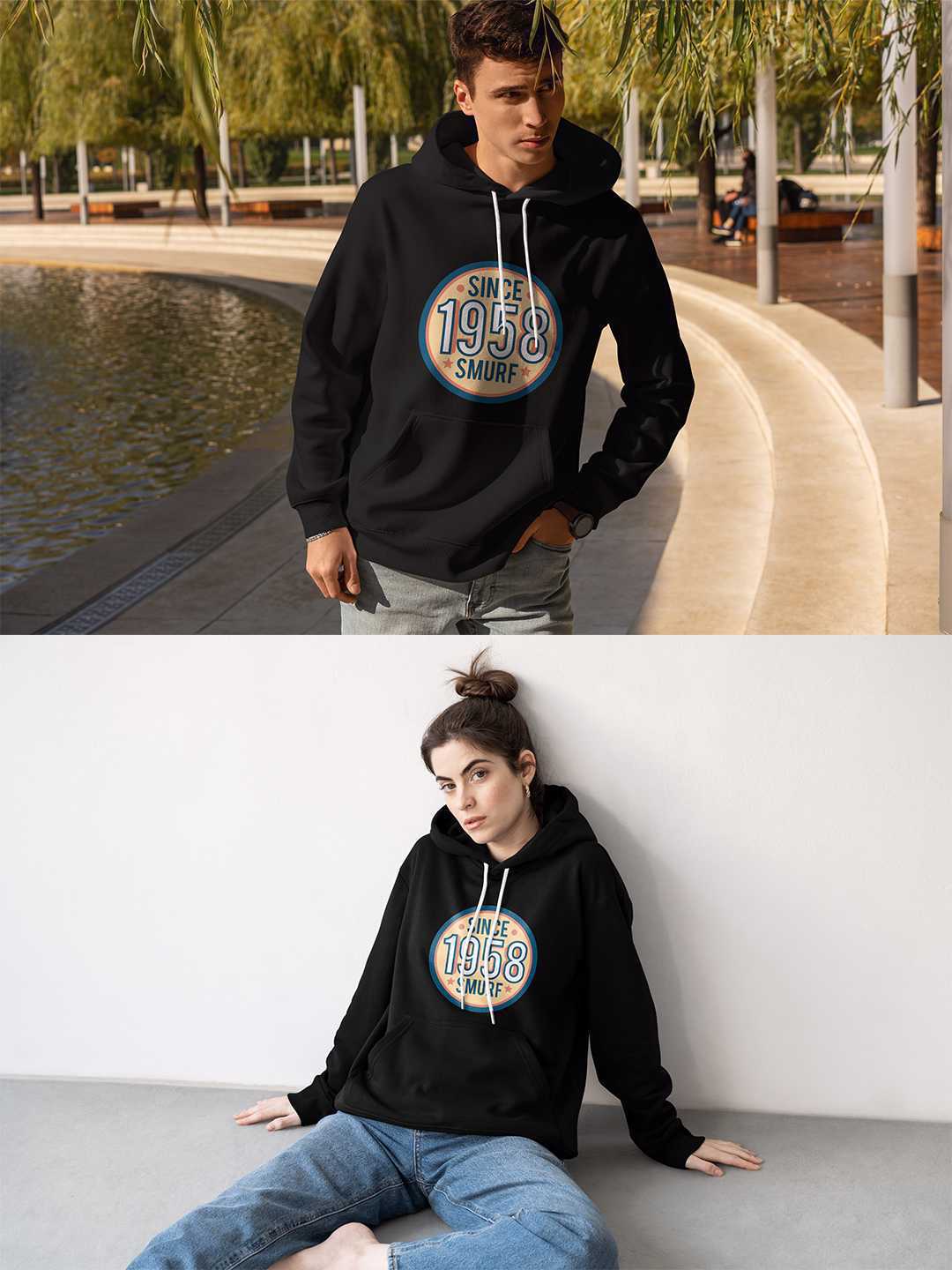 S-POP Smurfs Pullover Hoodie