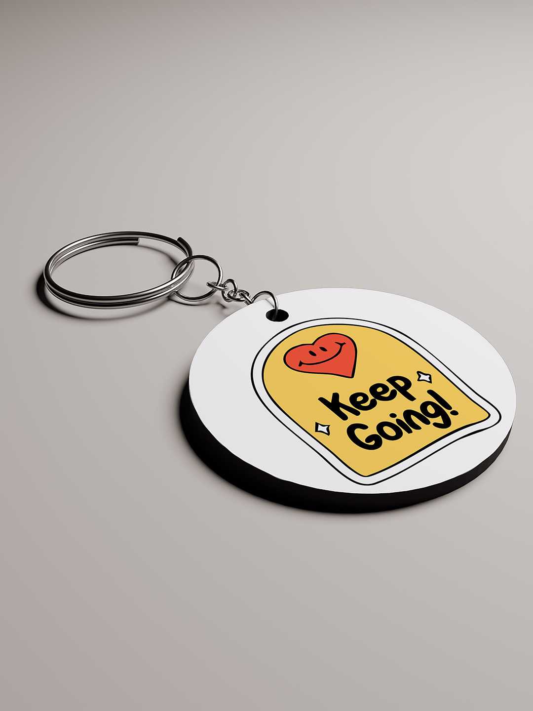 Keep Going Graphic Keychain