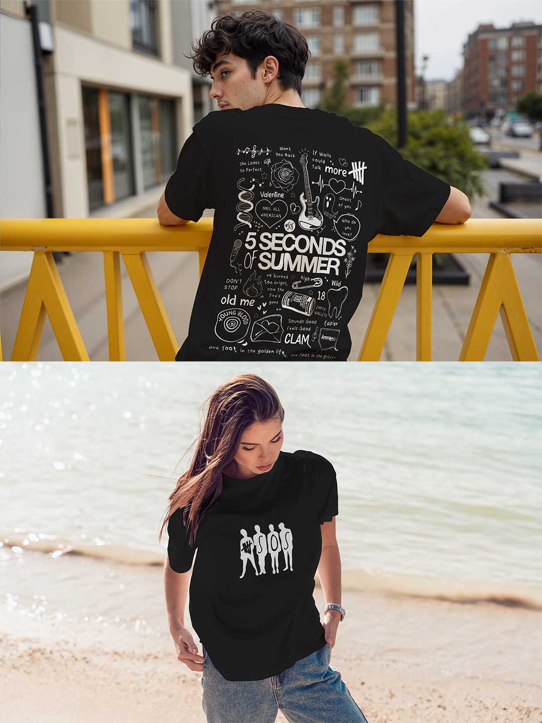 5 Seconds of Summer Oversized Unisex Tee
