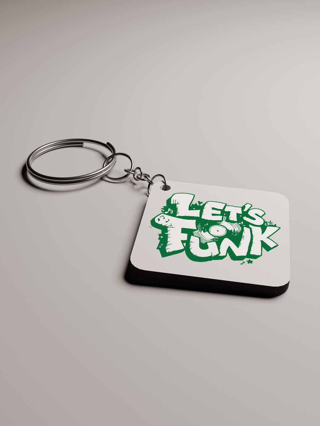 Lets Funk Graphic Keychain