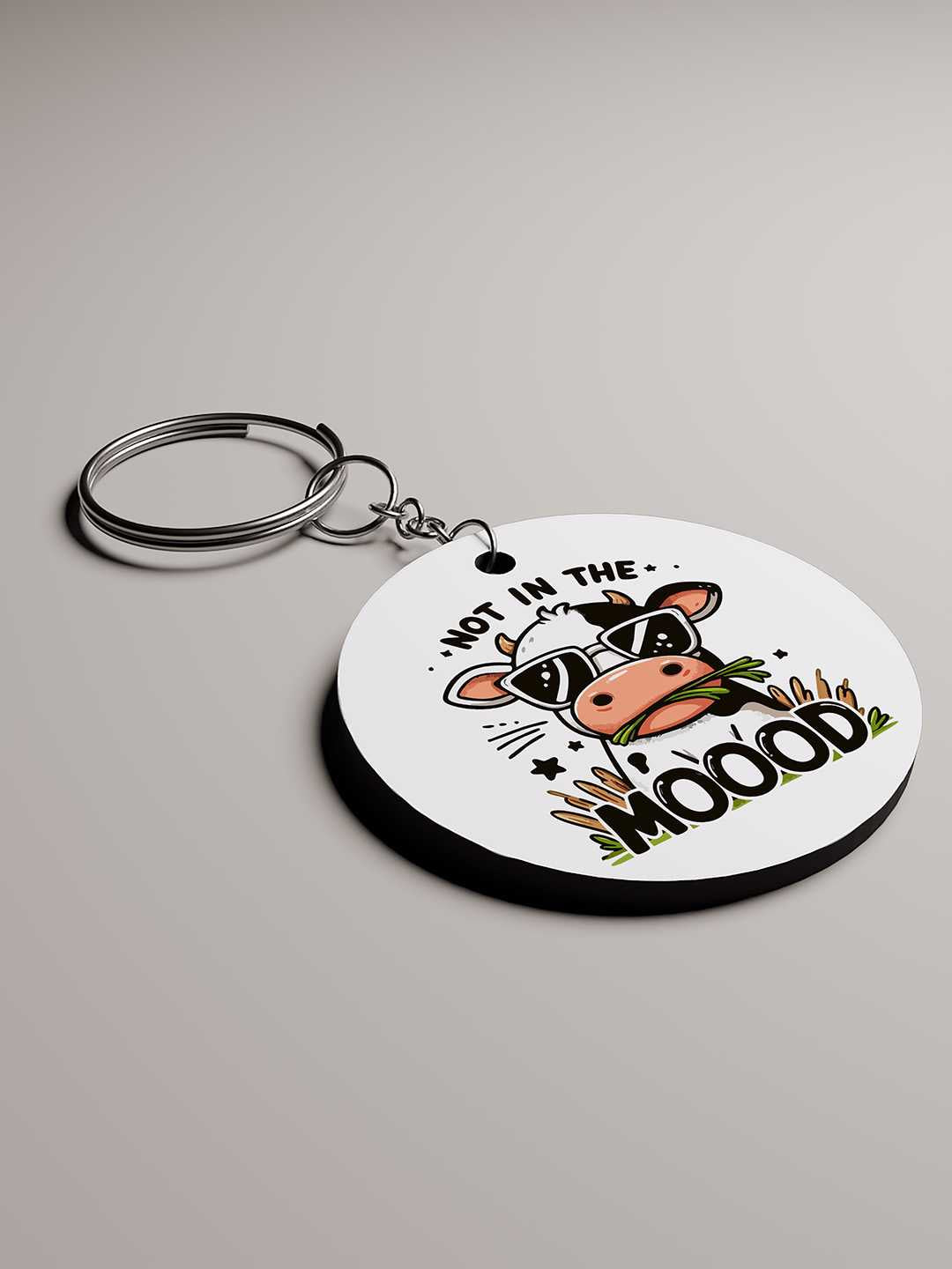 Not in the Mooood Graphic Keychain
