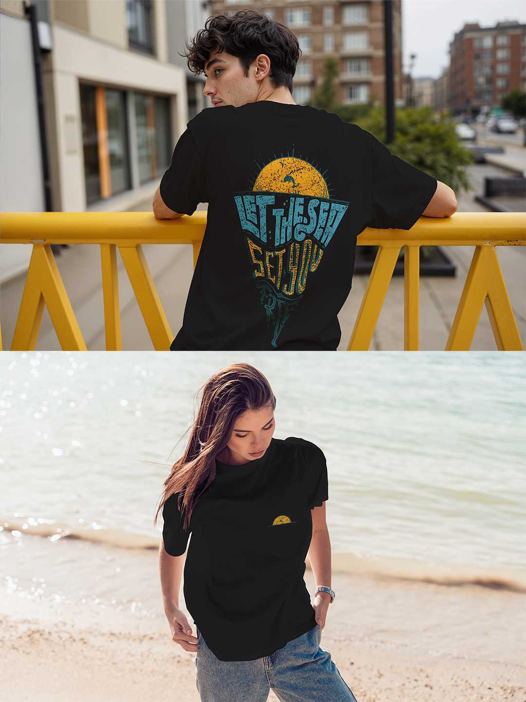 Let The Sea Set You Free Oversized Tee