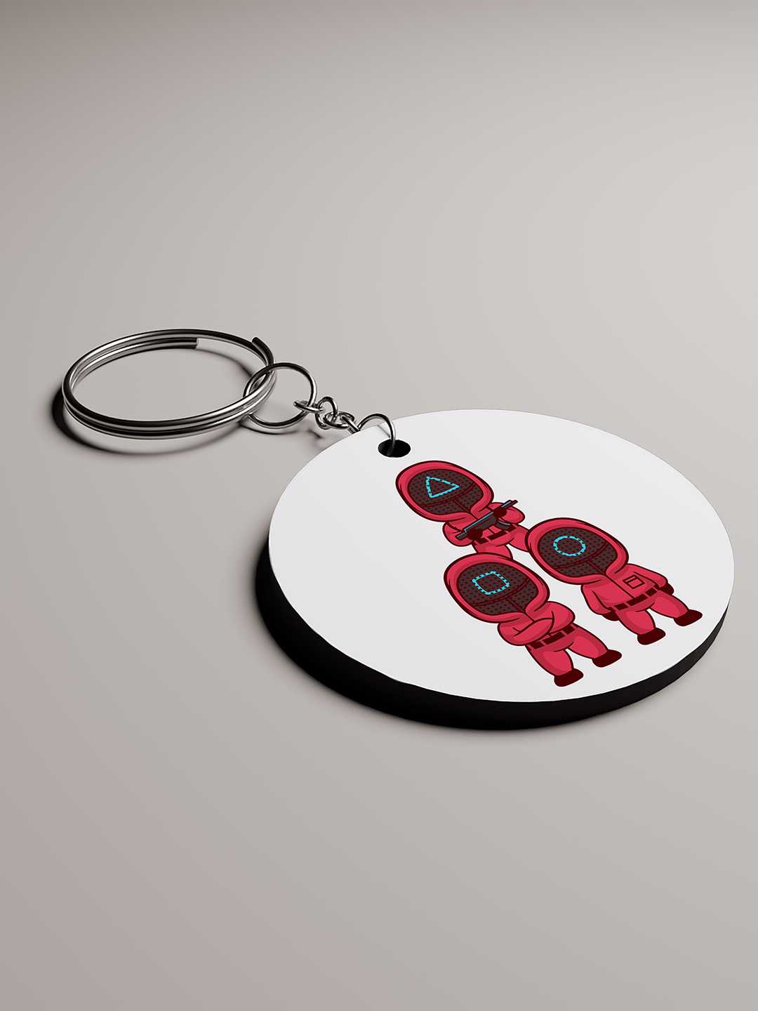 Squid Art Graphic Keychain