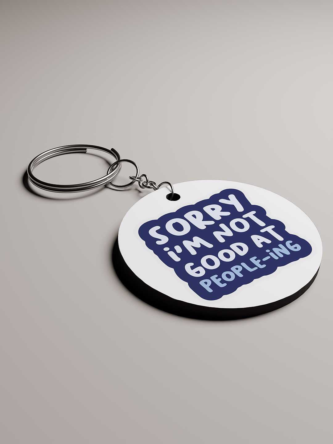 Good at People-ing Graphic Keychain