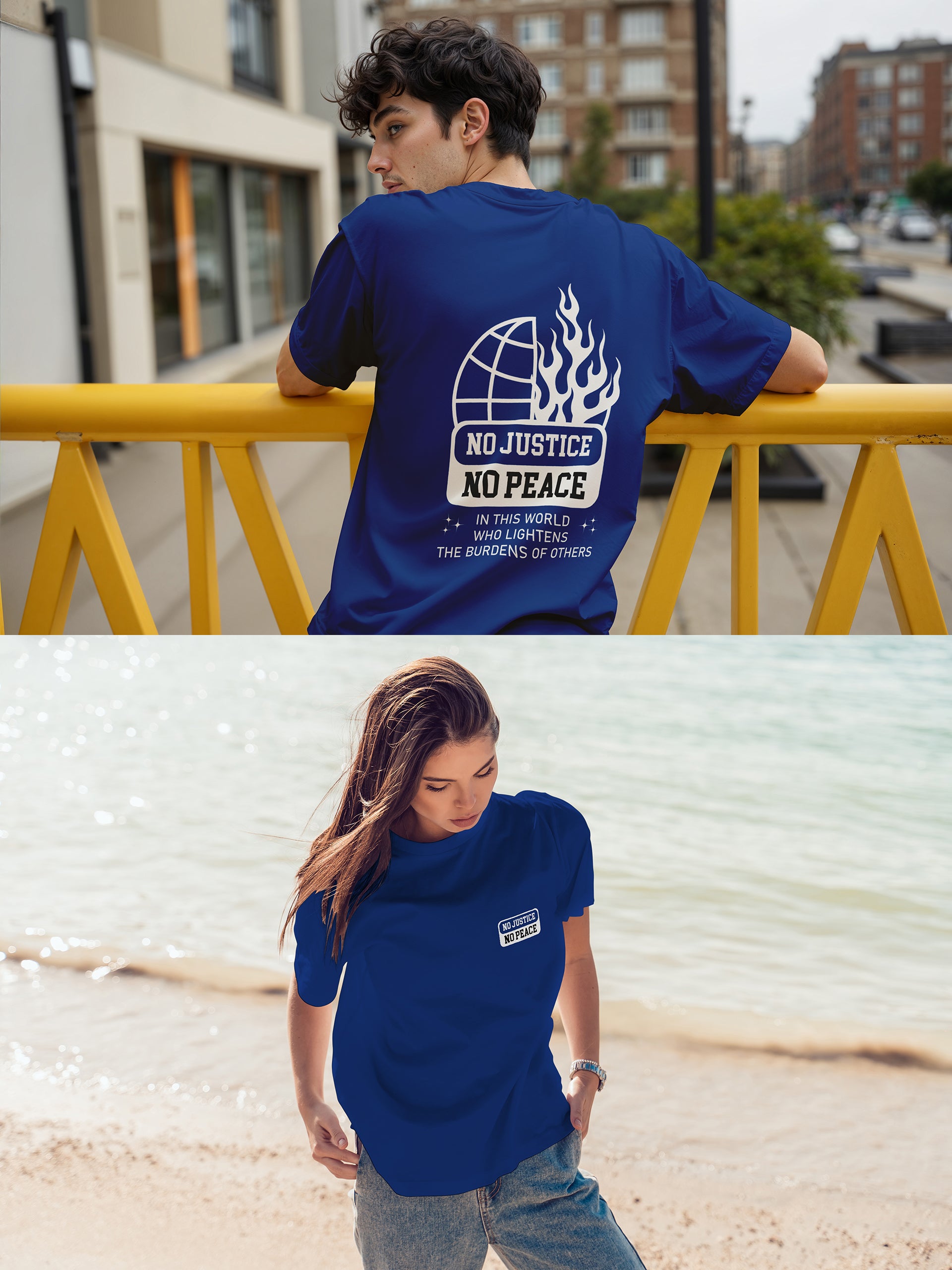 No Justice No Peace Oversized Tee