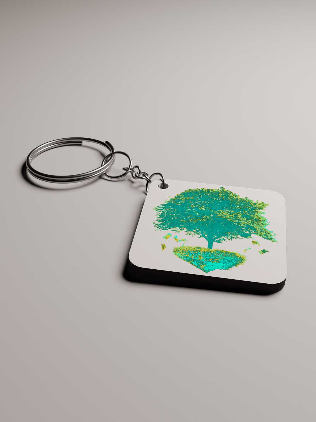 Money Trees Graphic Keychain